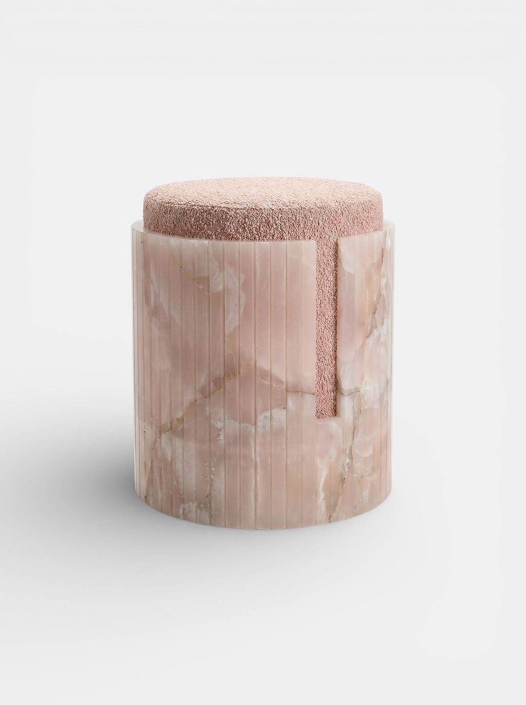 Pink Onyx Dolce Stool
