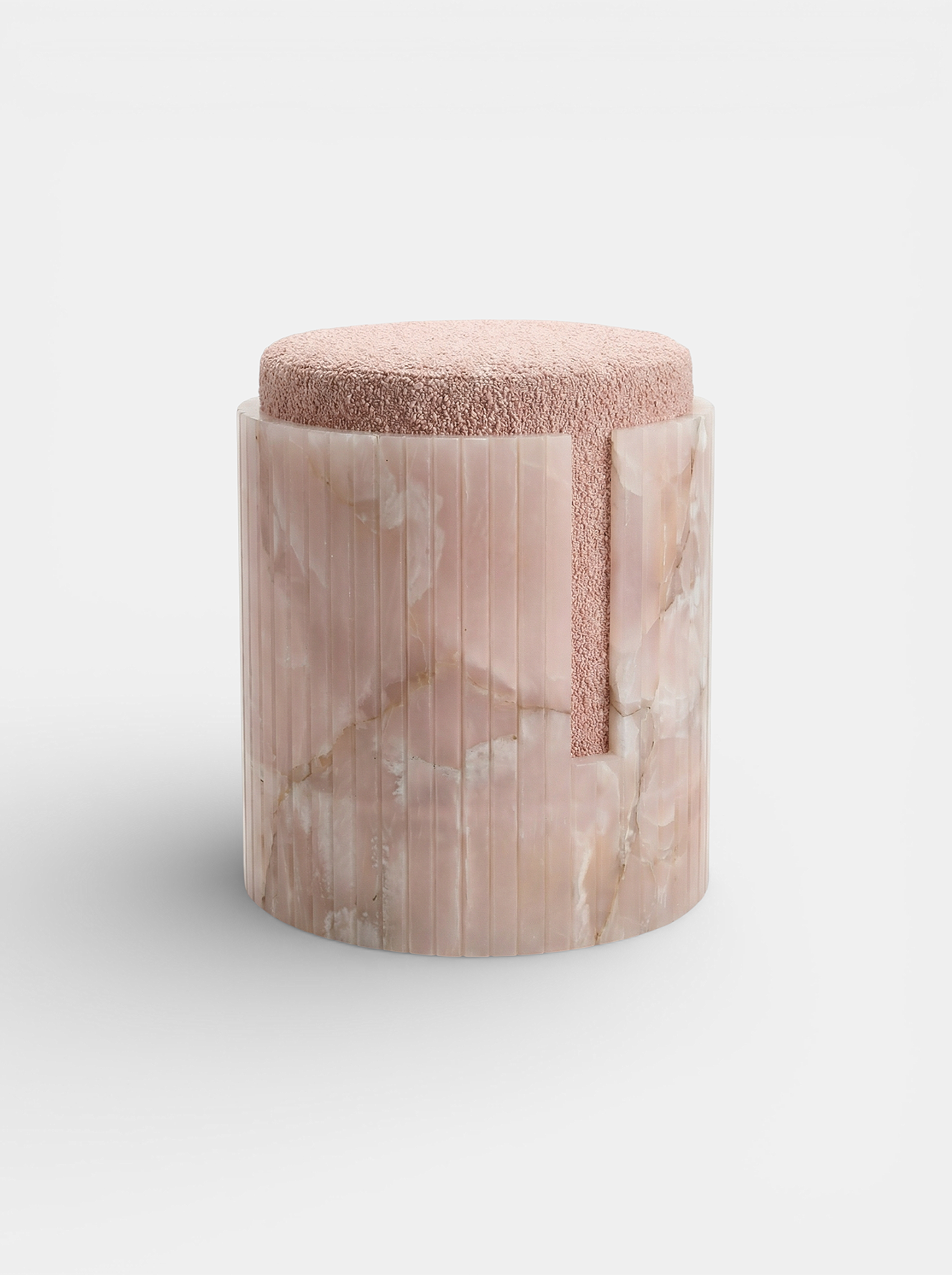 Pink Onyx Dolce Stool