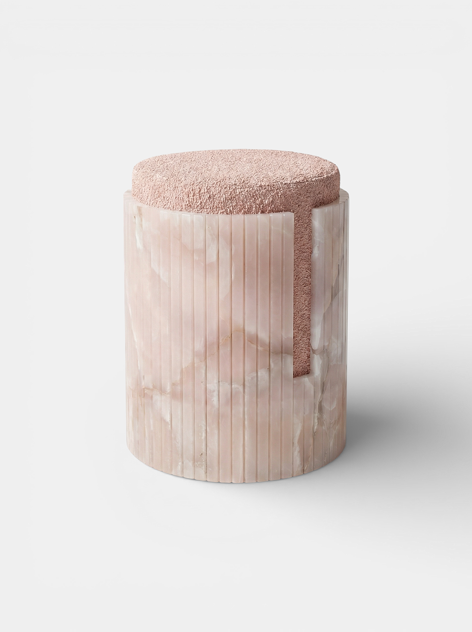 Pink Onyx Dolce Stool