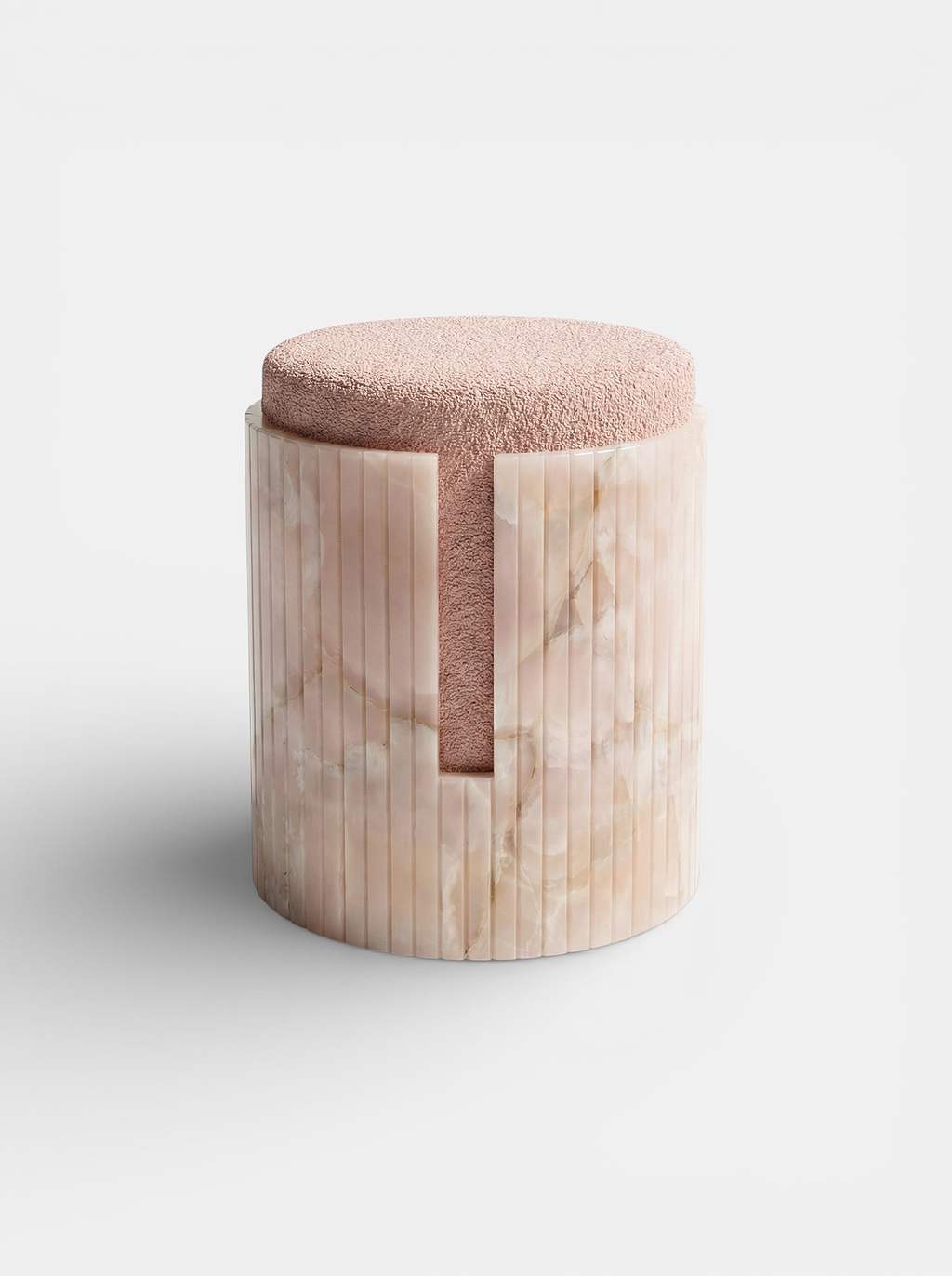 Pink Onyx Dolce Stool