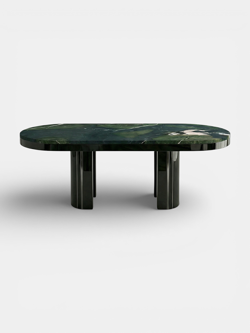 Gio Black And Avocado Marble Dining Table