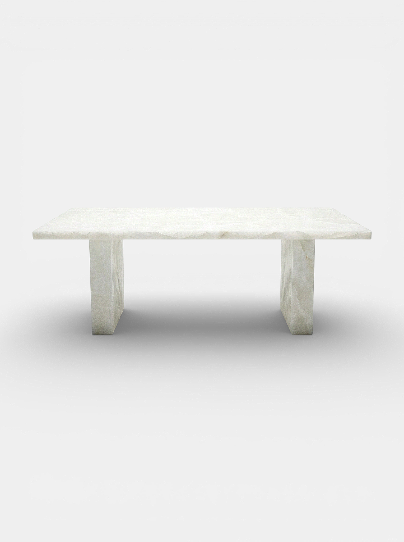 Aura White Onyx Dining Table