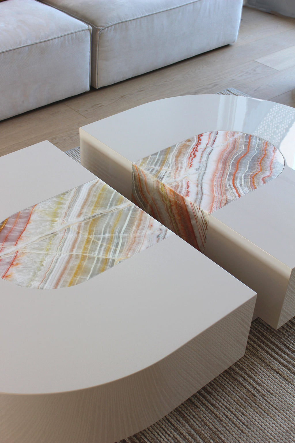 Baci Capsule Rainbow Onyx Coffee Table