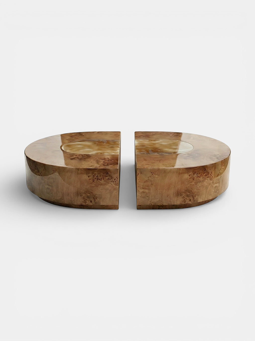 Baci Capsule Burl Wood And Honey Onyx