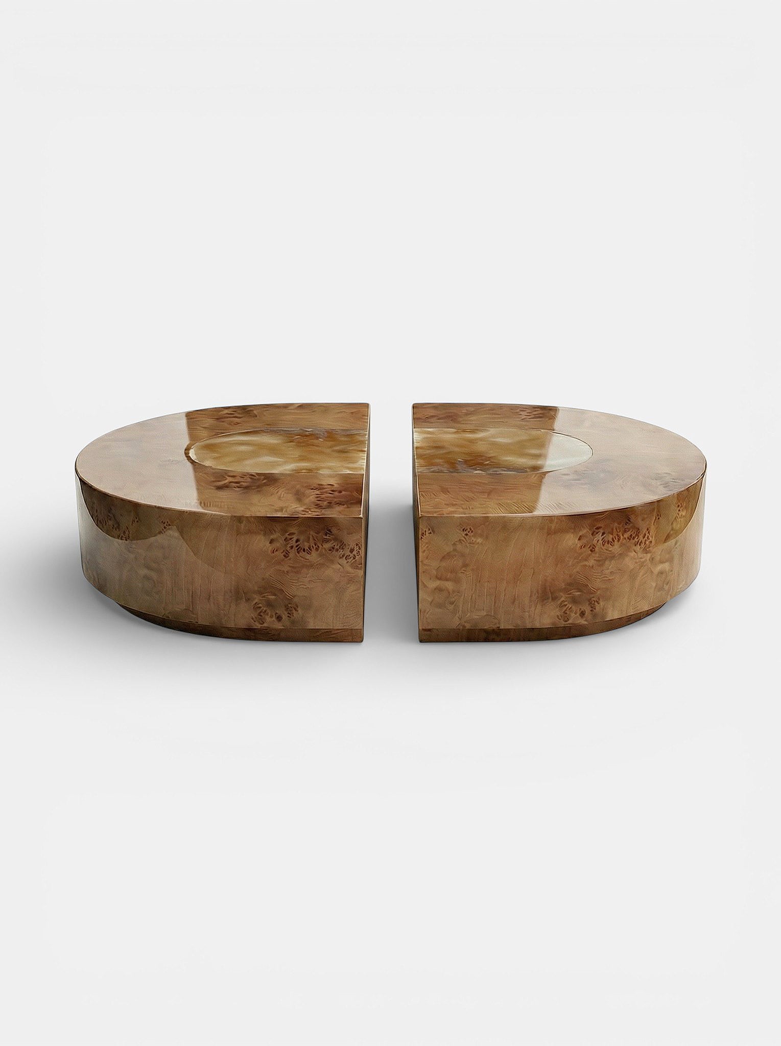 Baci Capsule Burl Wood And Honey Onyx