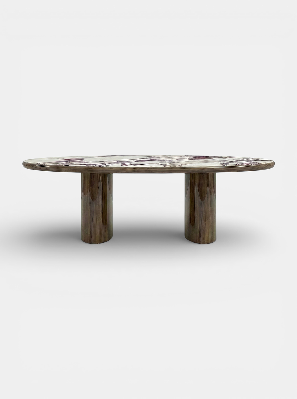 Carla Wood And Calacatta Viola Dining Table