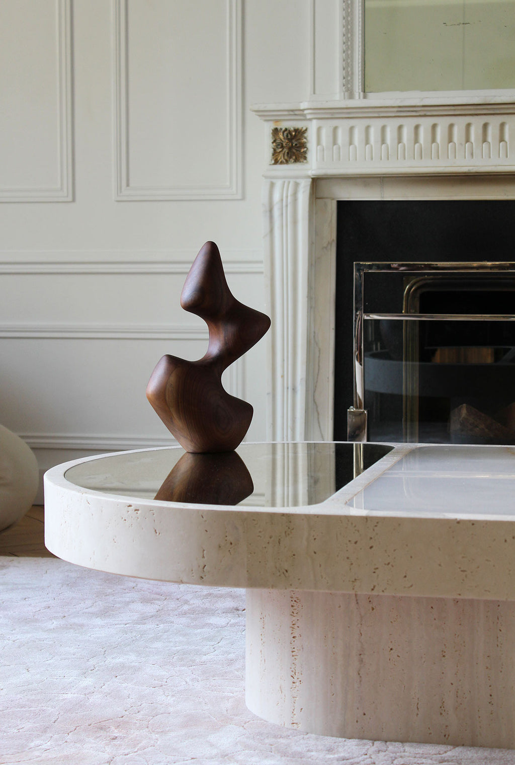 Cohesion Coffee Table With Shell Onyx