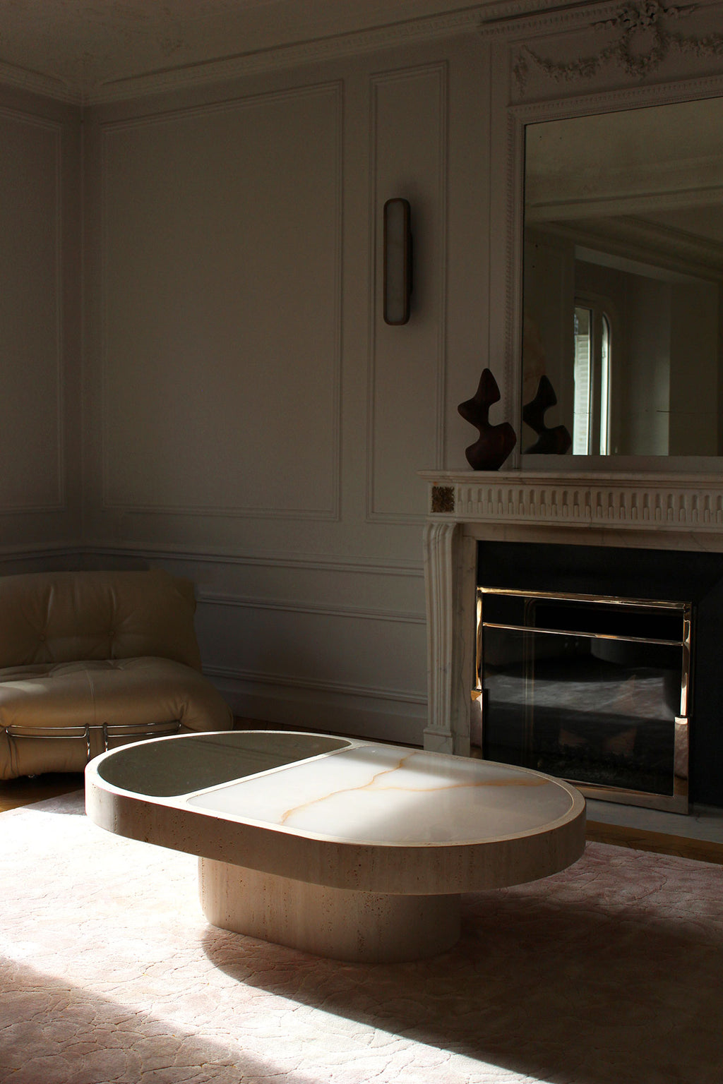 Cohesion Coffee Table With Shell Onyx