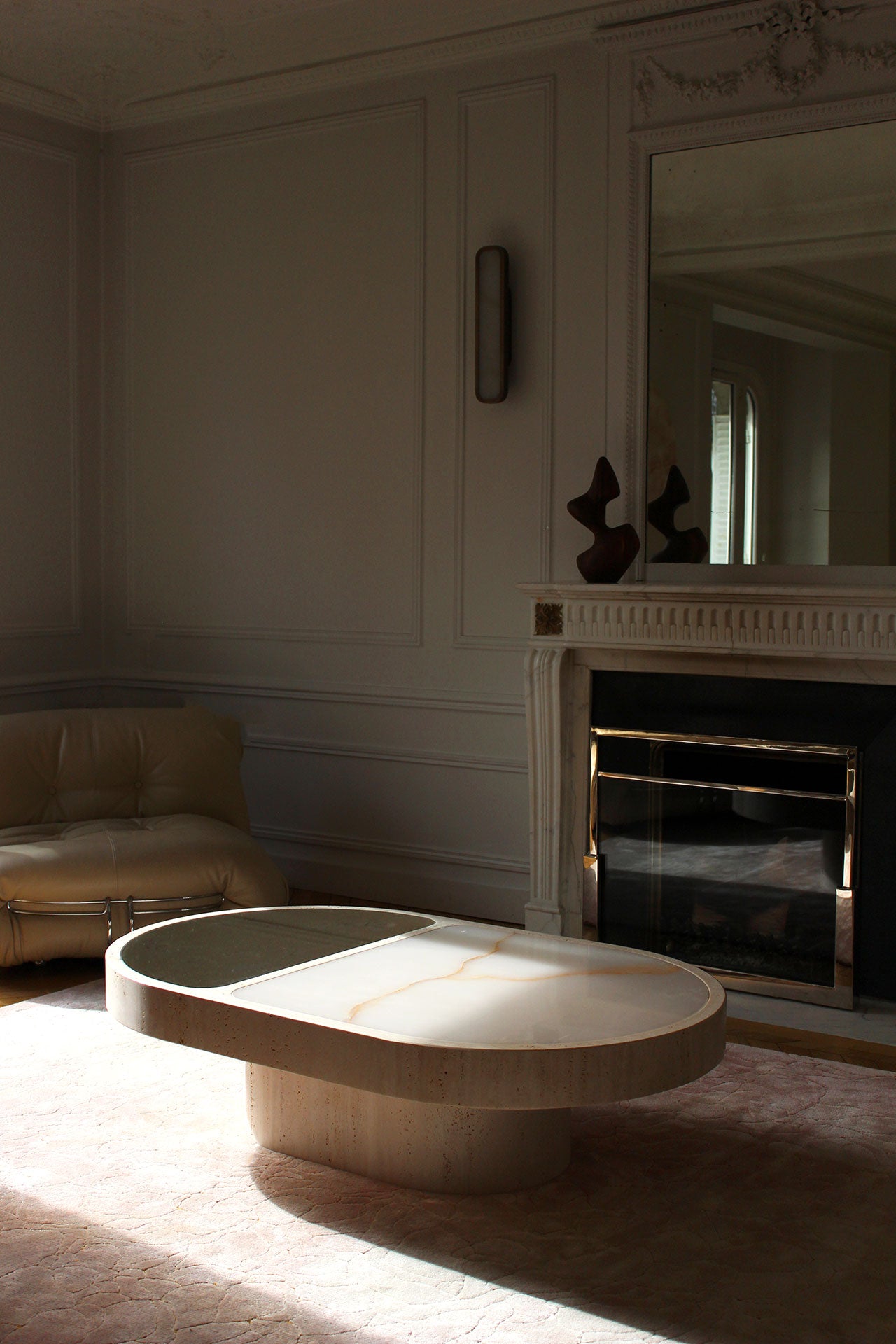 Cohesion Coffee Table With Shell Onyx