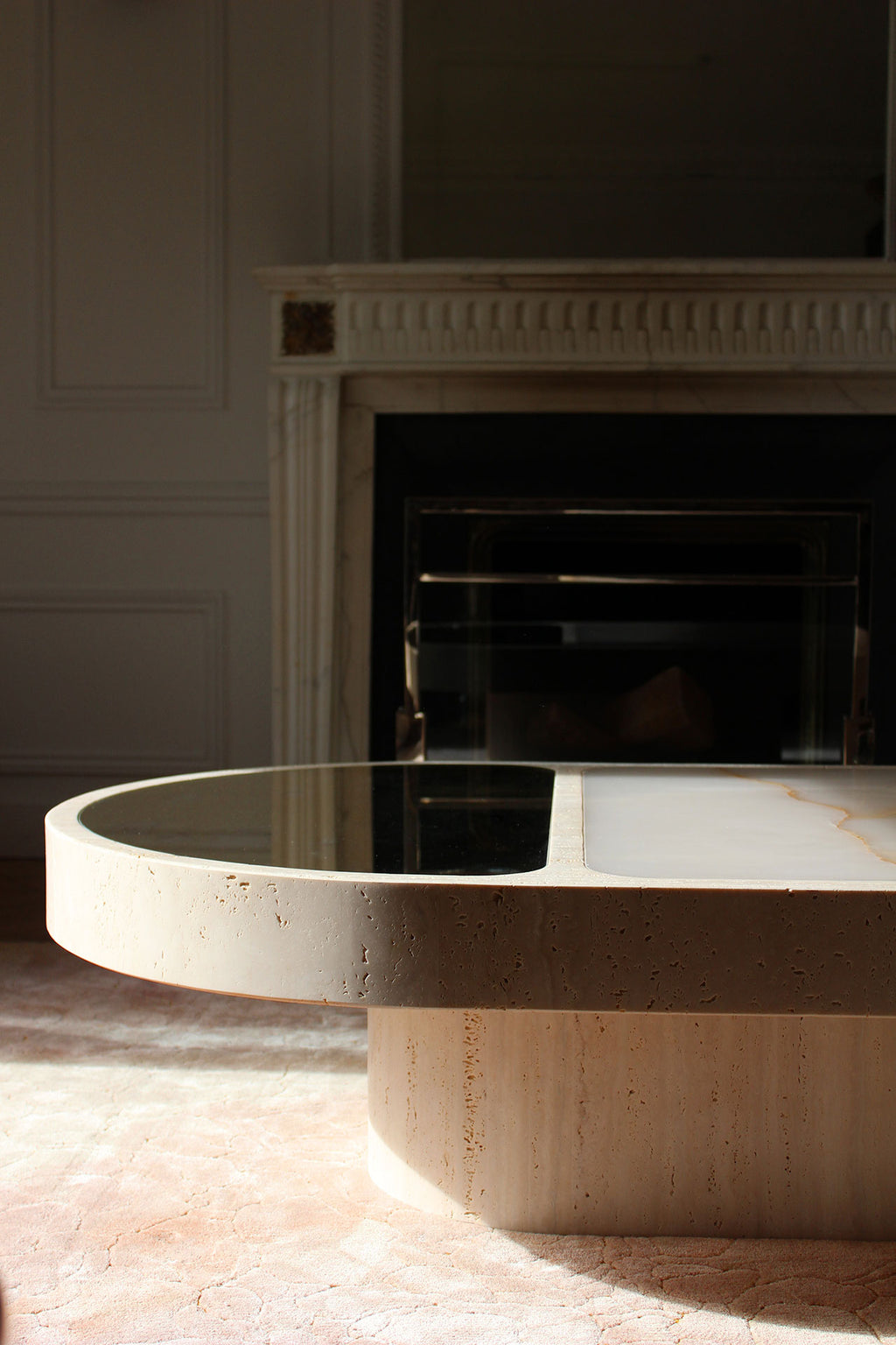 Cohesion Coffee Table With Shell Onyx