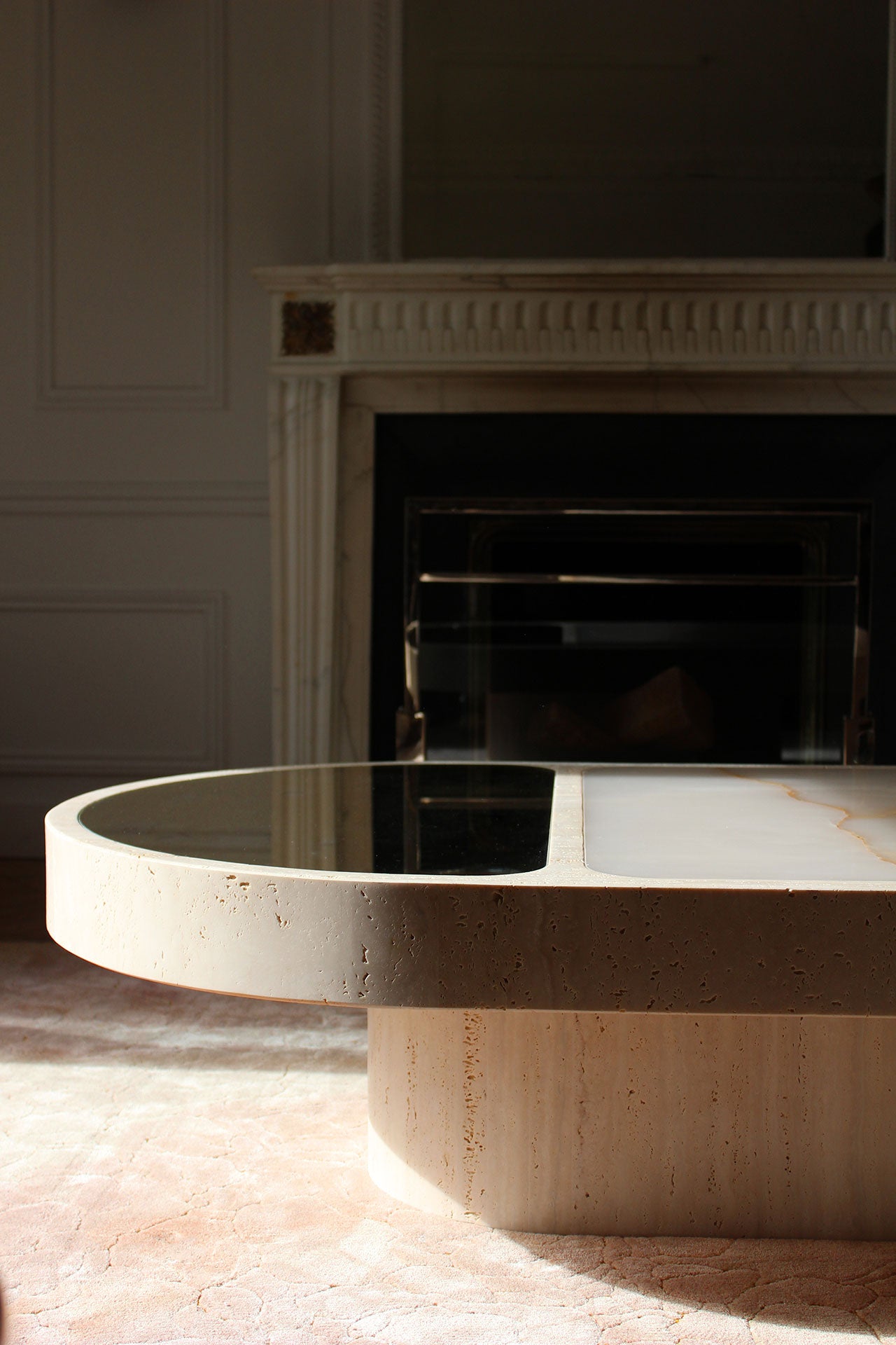 Cohesion Coffee Table With Shell Onyx