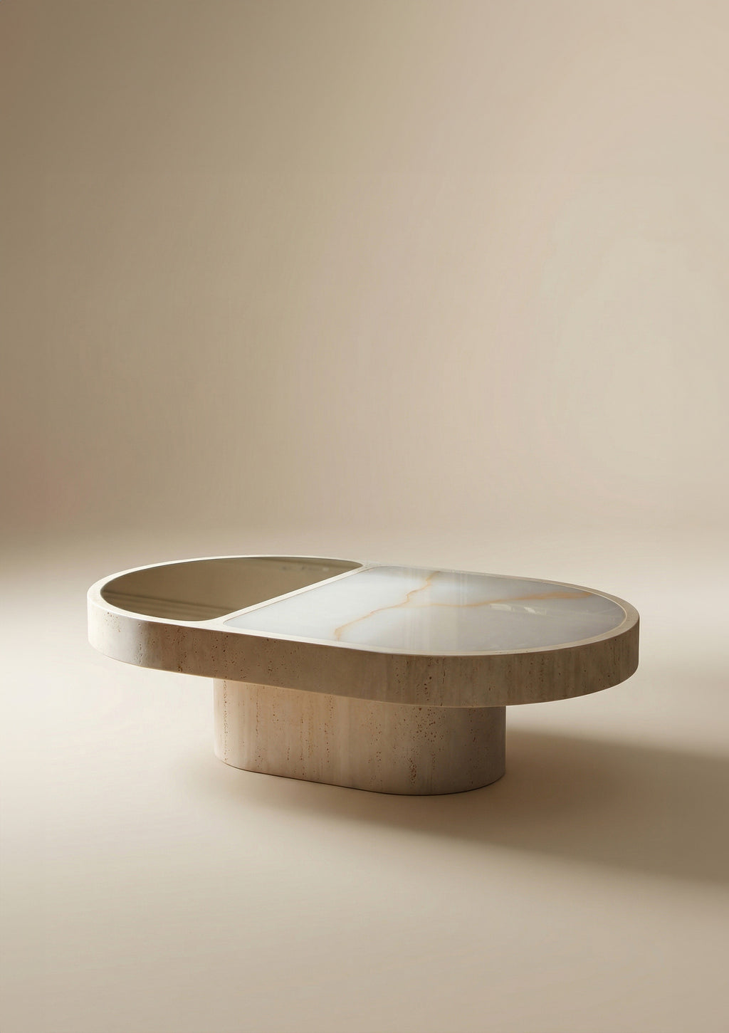 Cohesion Coffee Table With Shell Onyx