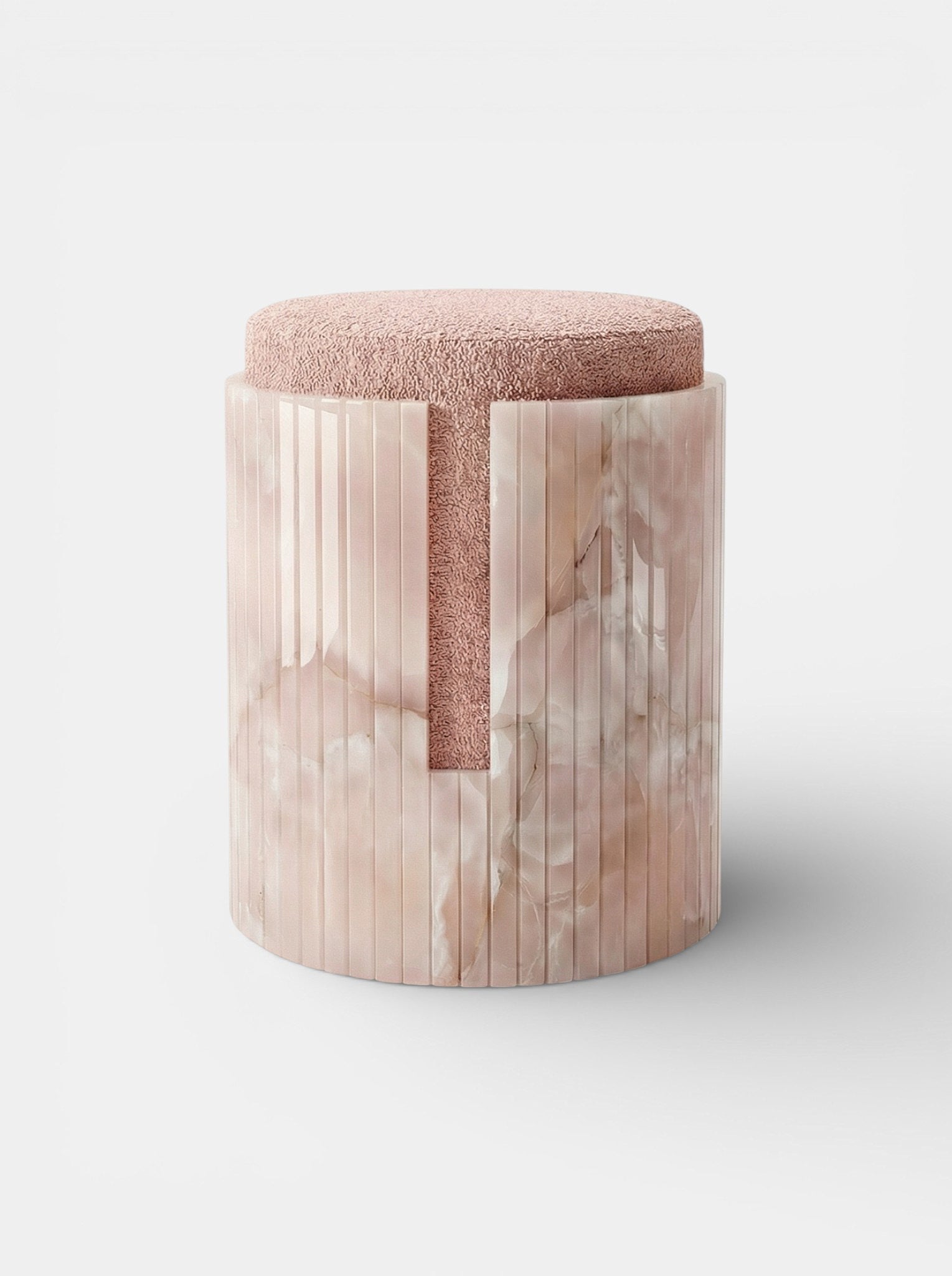 Pink Onyx Dolce Stool