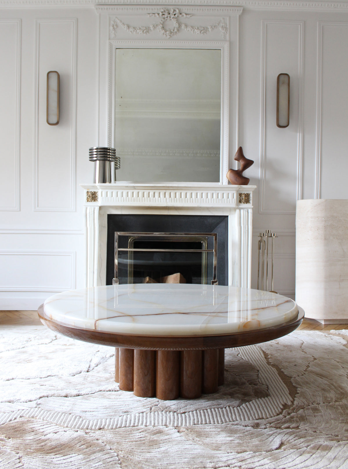 Edoni Oak & Shell Onyx Coffee Table
