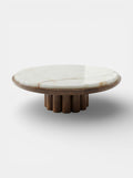 Edoni Wood and Shell Onyx Coffee Table