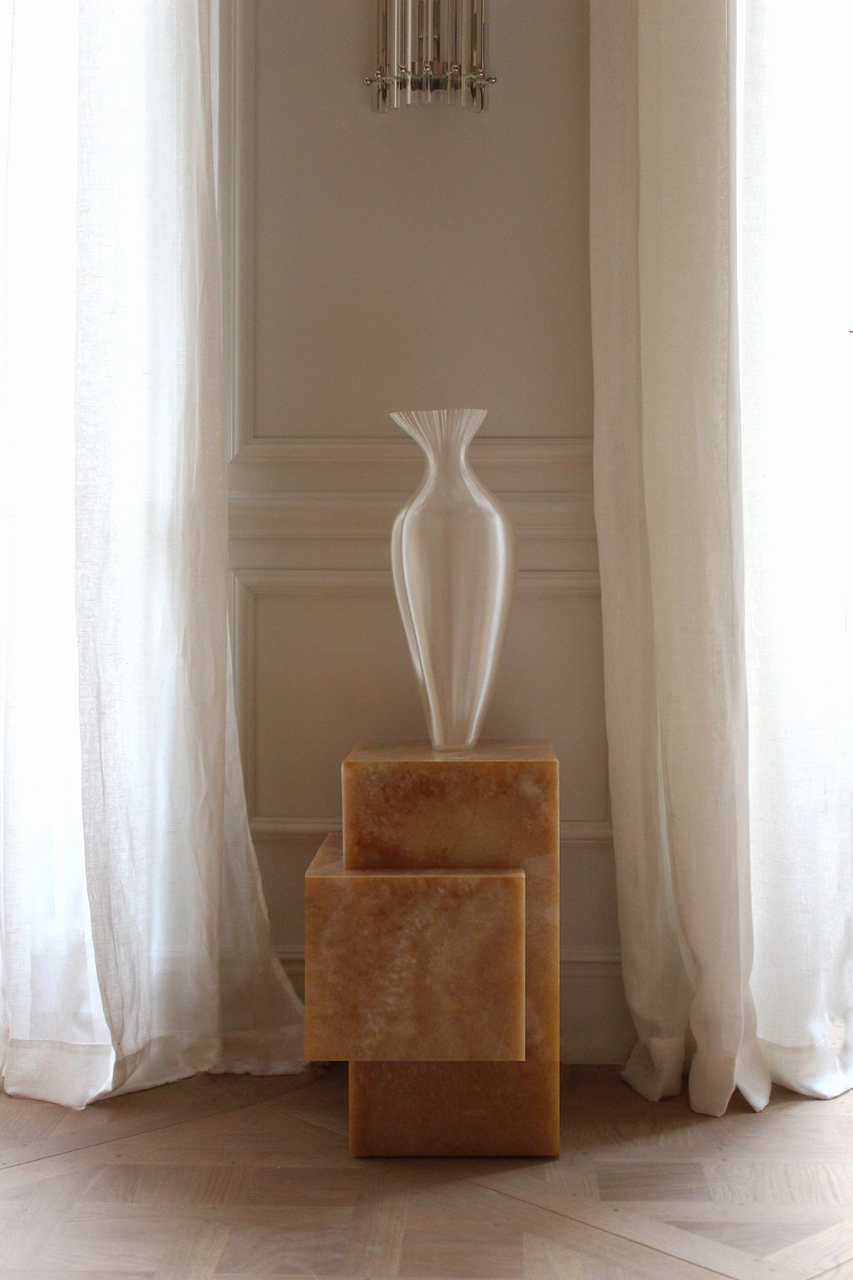 MARBERA Honey Onyx Table Designer Italian Furniture