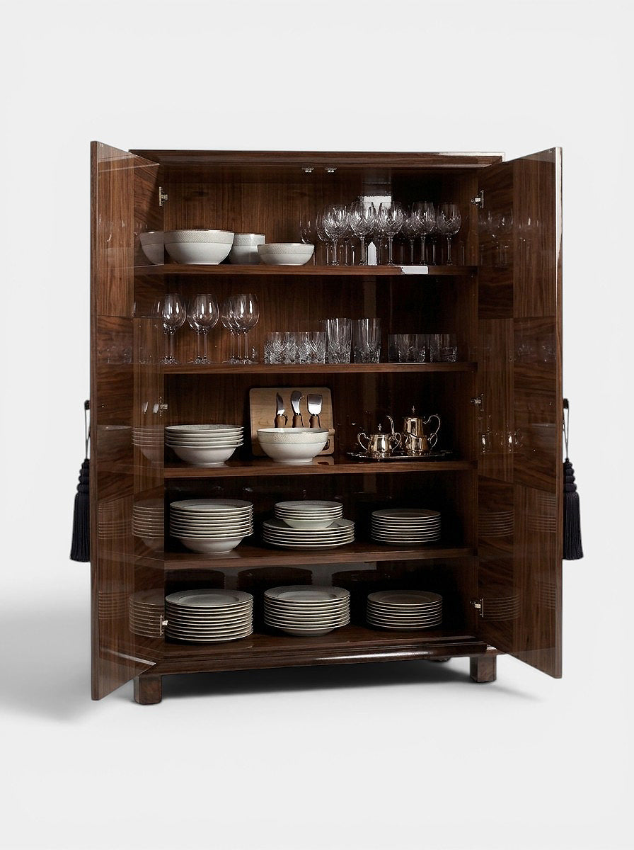 Emilie Travertine And Wood Storage