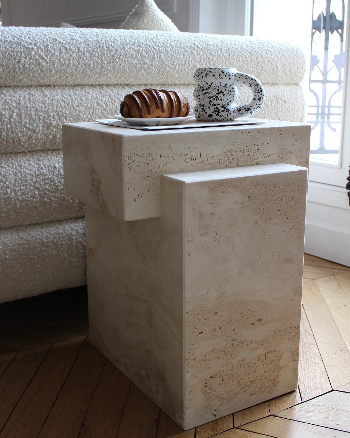 Gaia Travertino Table