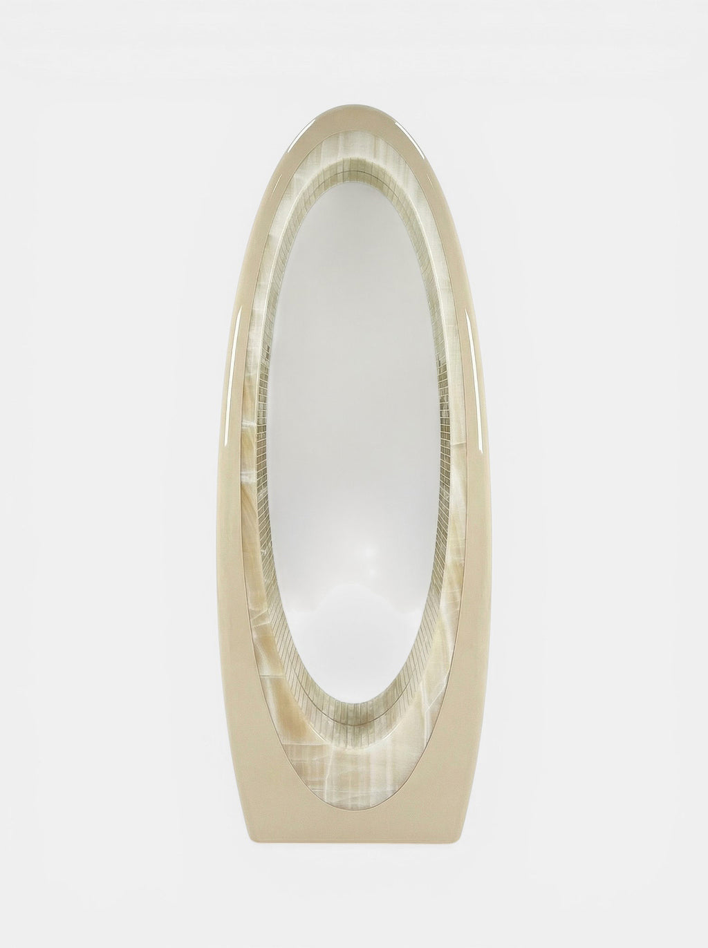 Harch Off-White And Vanilla Onyx Mirror