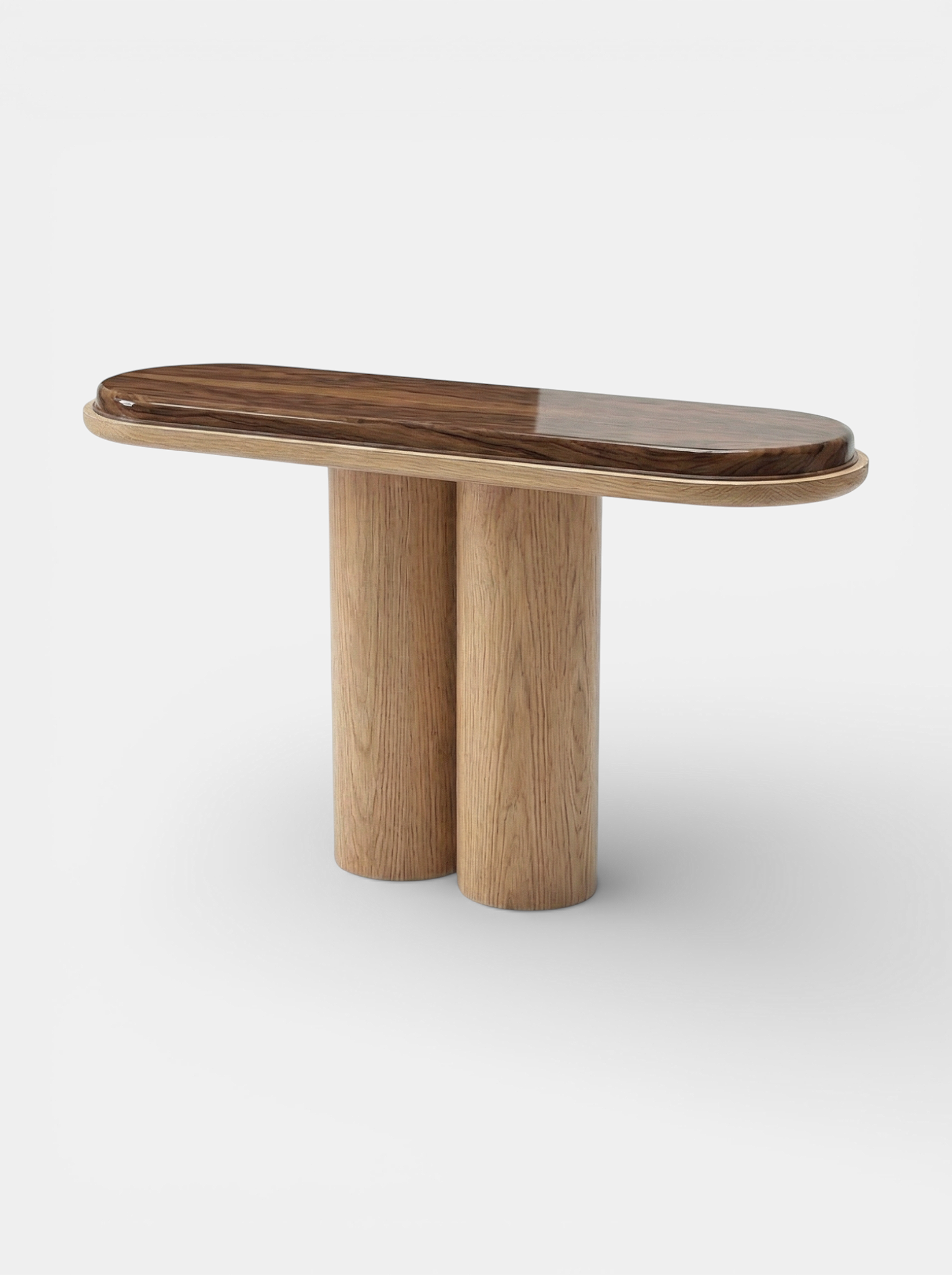 Ida Oak And Wooden Console