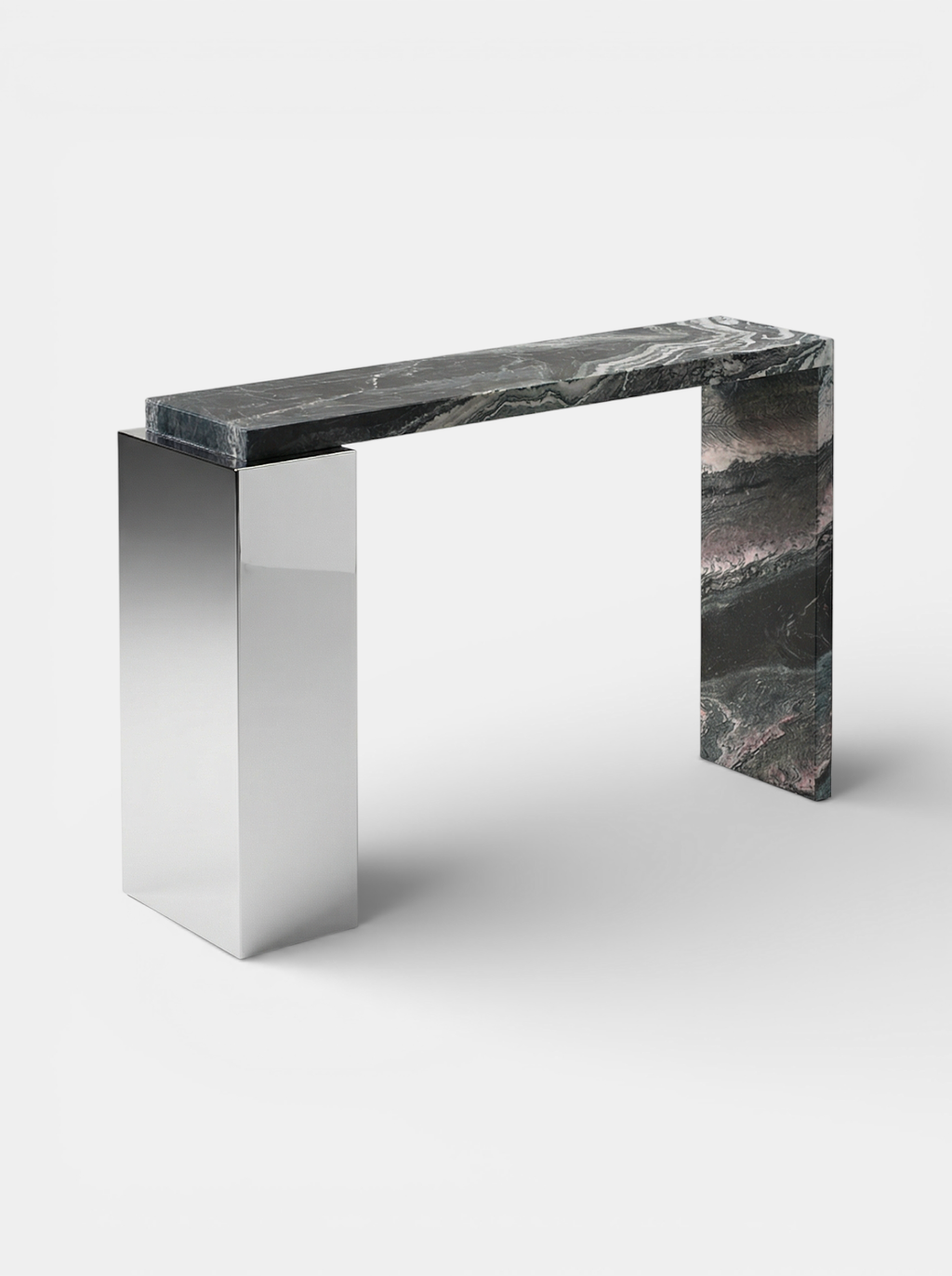 Jill Console Cipolino Marble & Inox