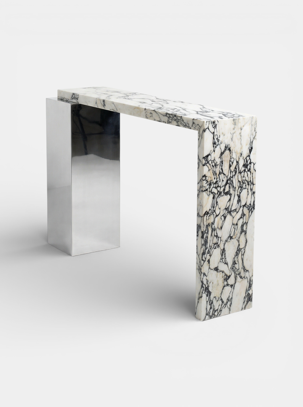 Jill Console Calacatta Viola & Inox