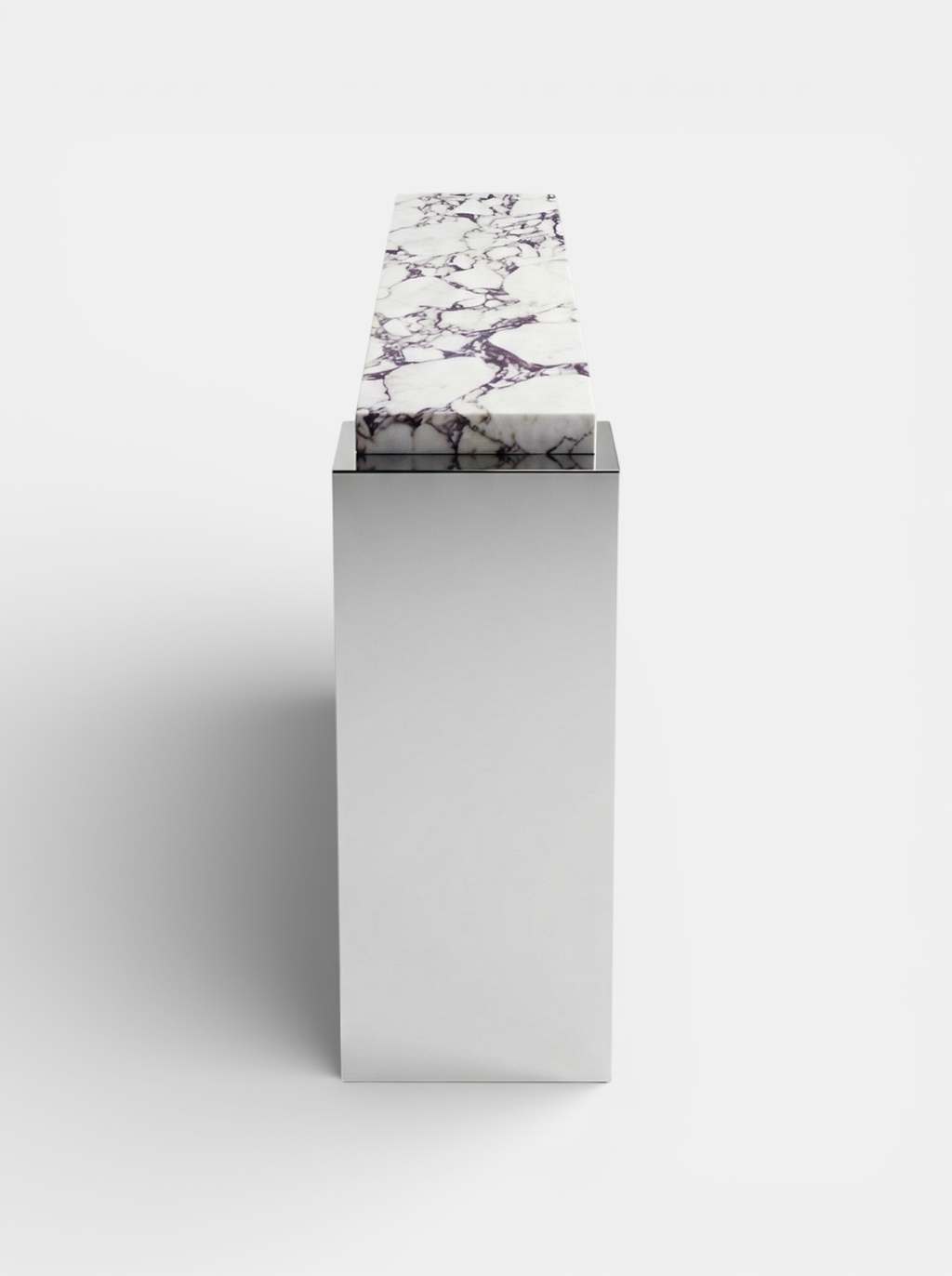 Jill Console Calacatta Viola & Inox