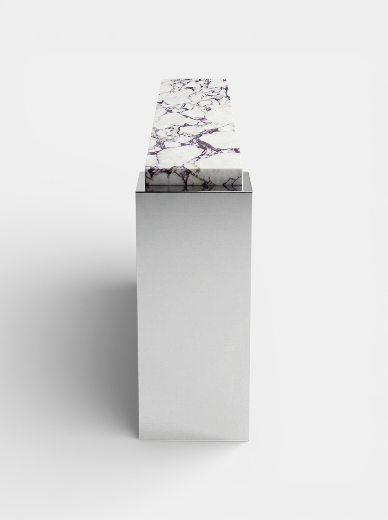 Jill Console Calacatta Viola & Inox