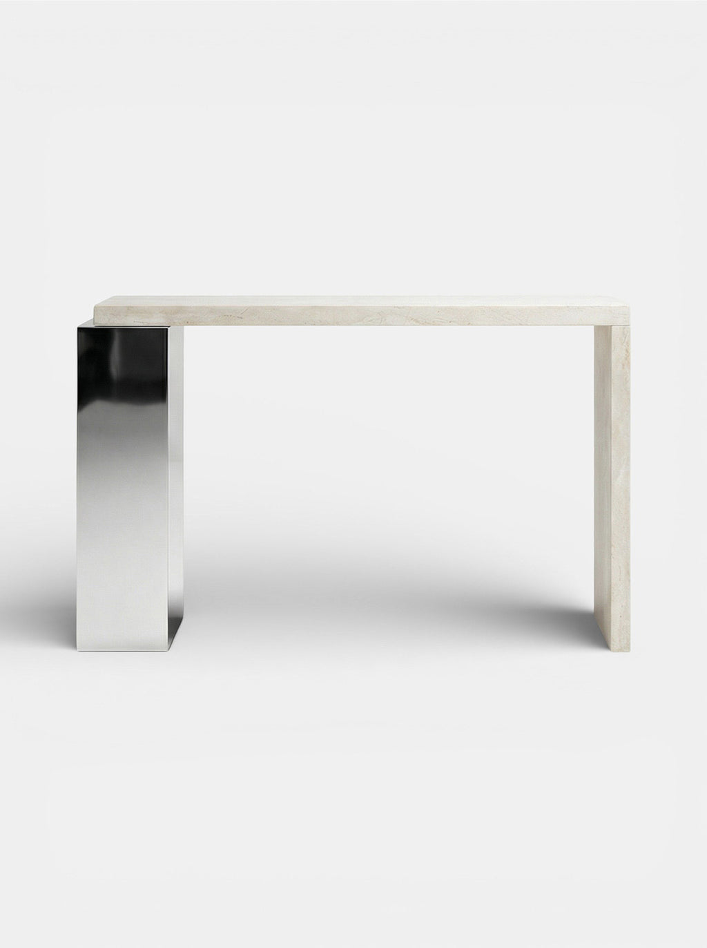 Jill Console Travertine & Inox