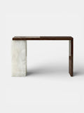 Jill Wood and White Onyx Console