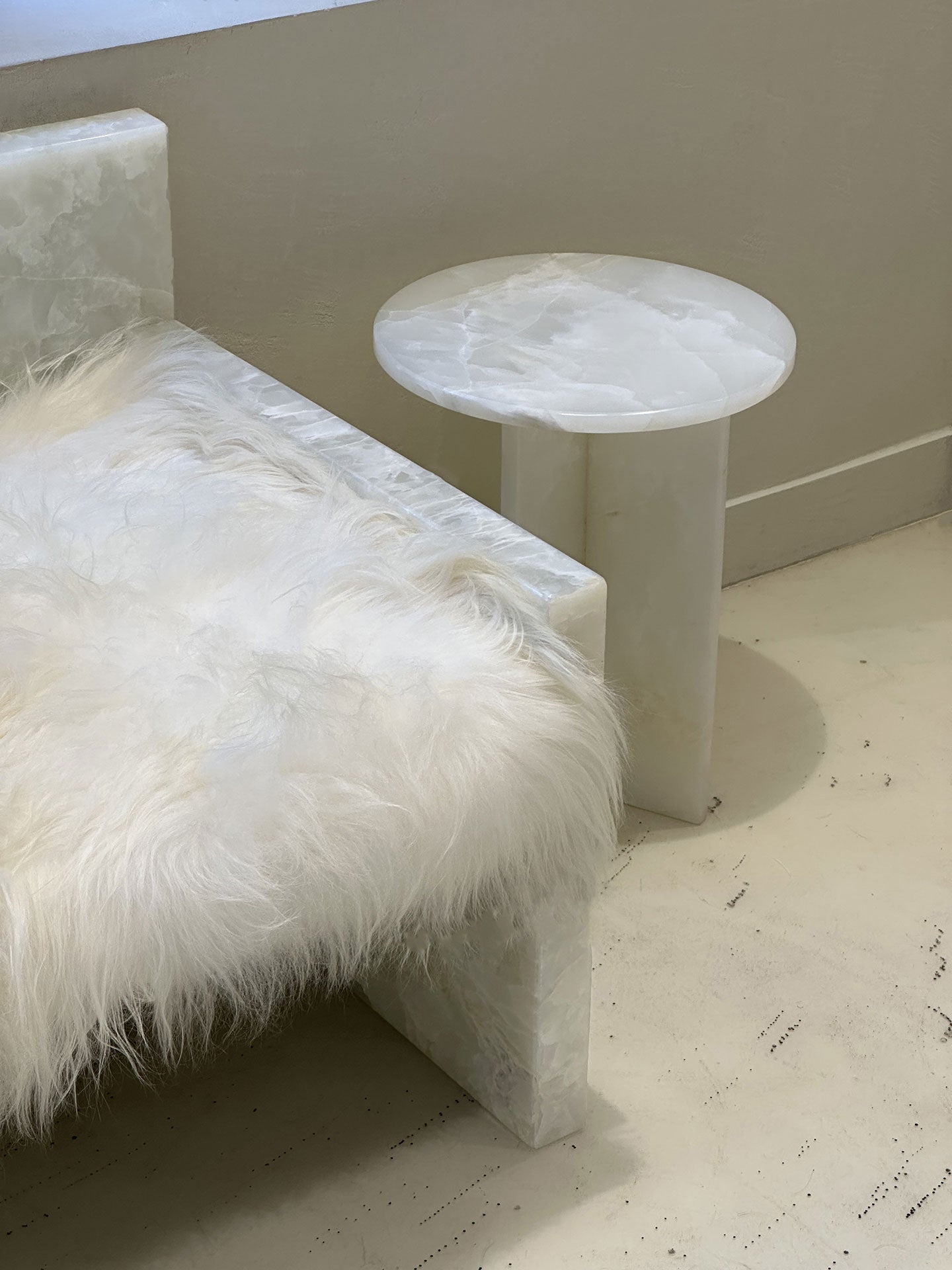 Rosie White Onyx Table