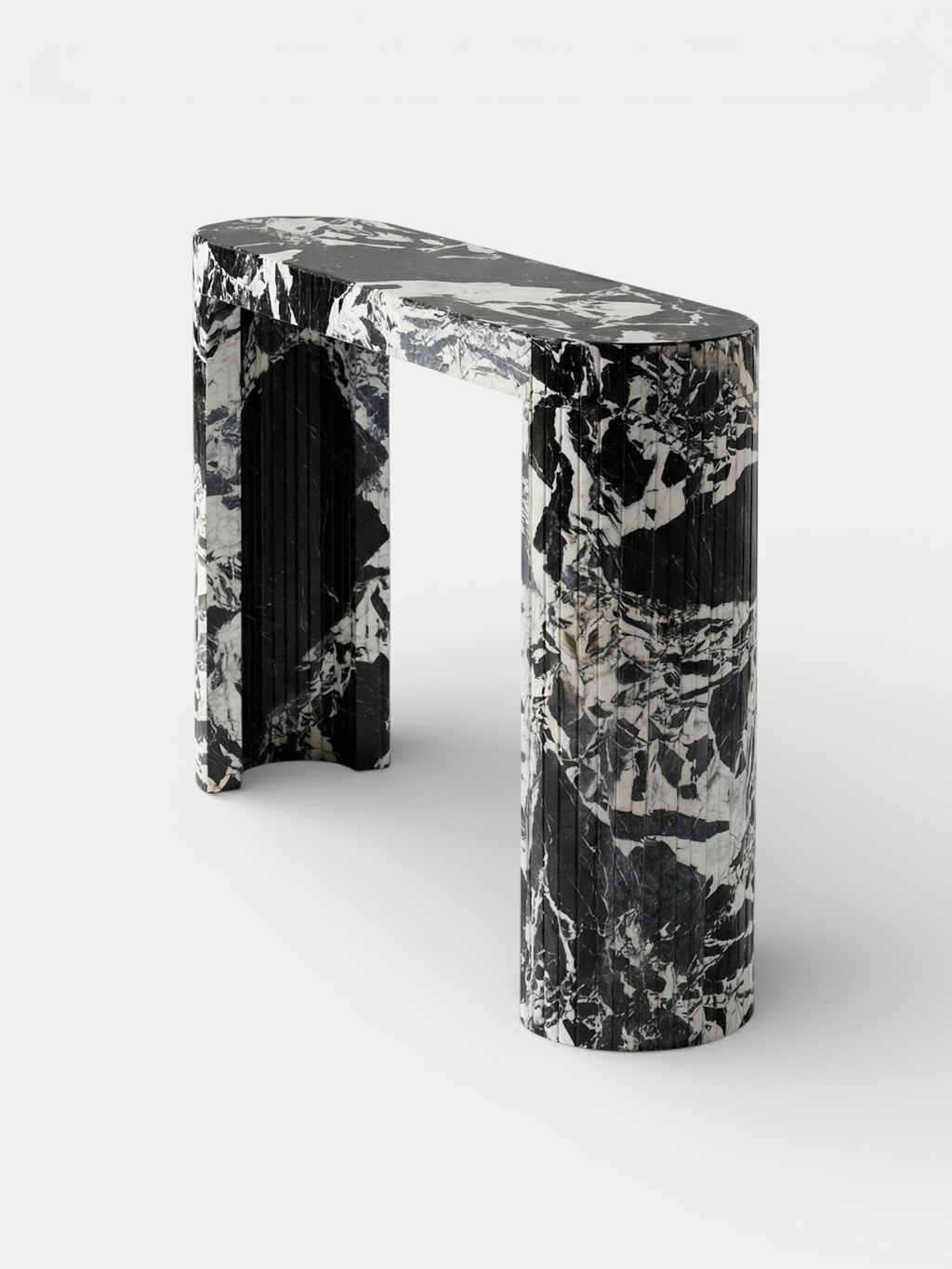 Linea Marble Console MARBERA Luna Grand Marble Console Luxury Handmade