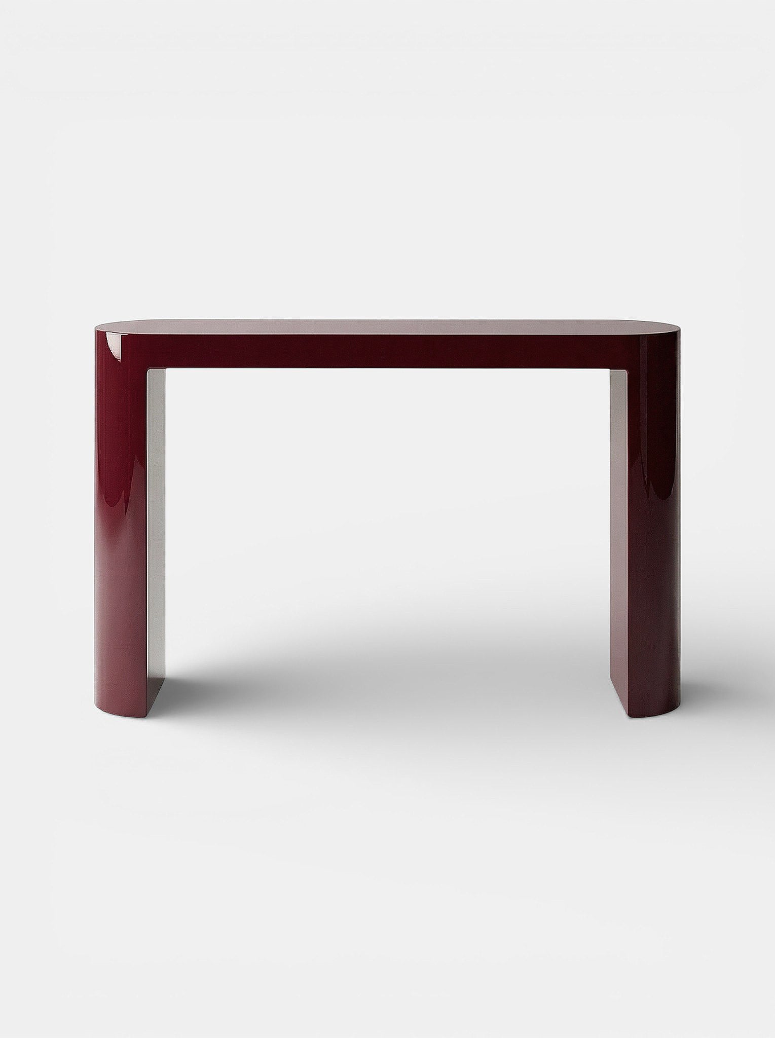 Luna Bordeaux Lacquered Console
