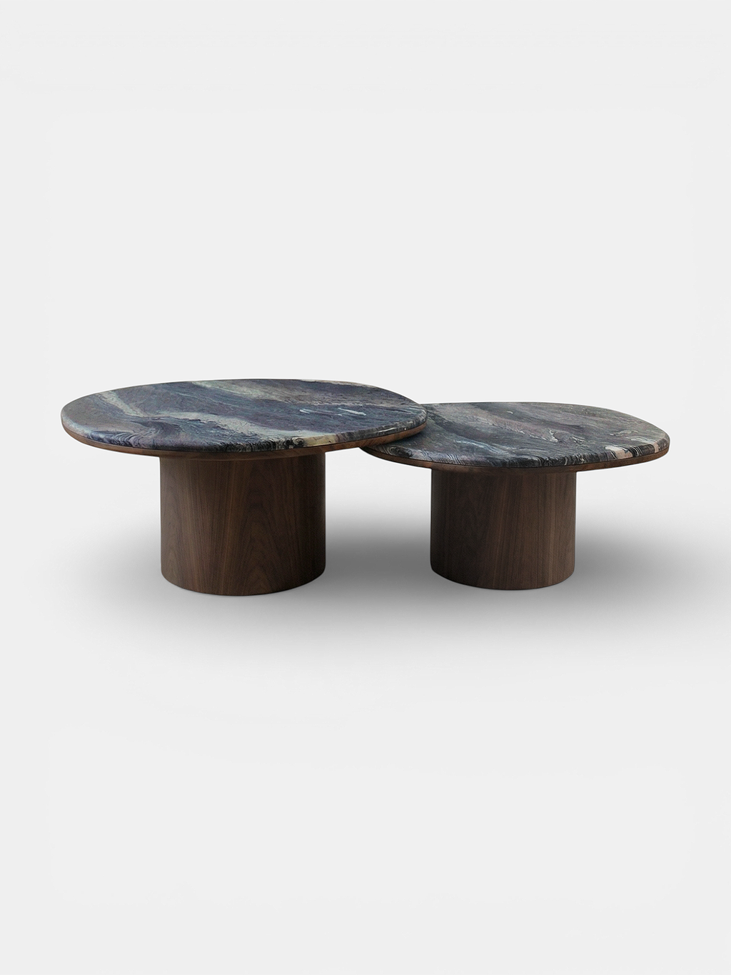 Alexis Duo Tables Cipolino Marble And Wood