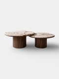 Alexis Duo Table Calacatta Borgogna And Wood