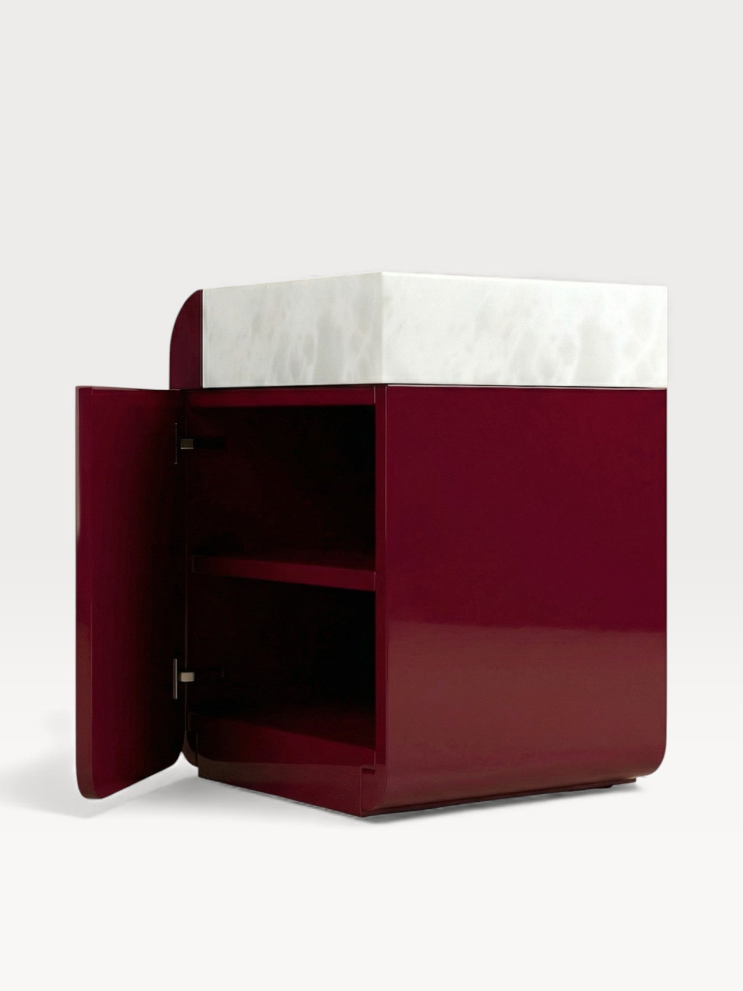 Amo Bordeaux Storage Table