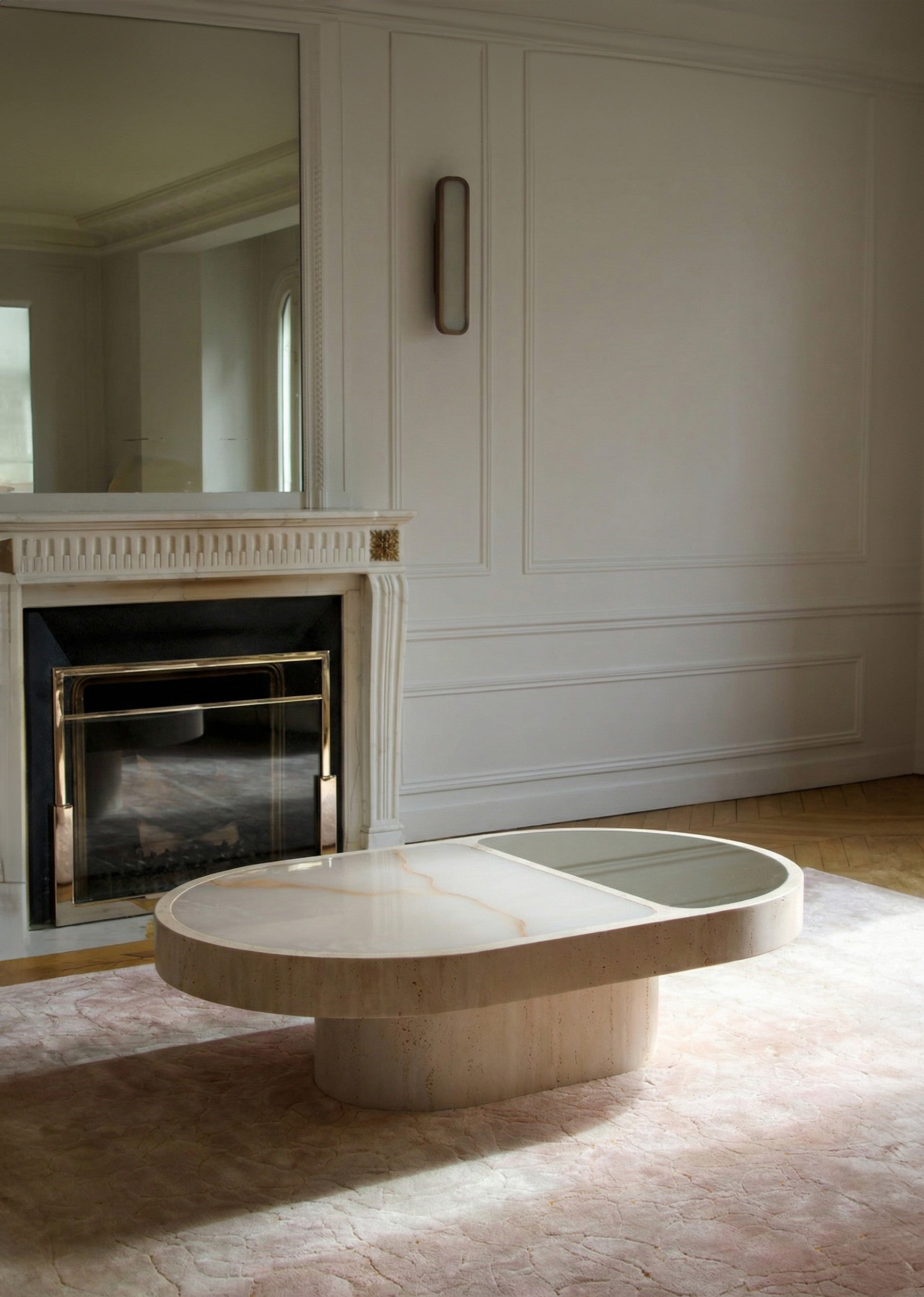 Cohesion Coffee Table With Shell Onyx