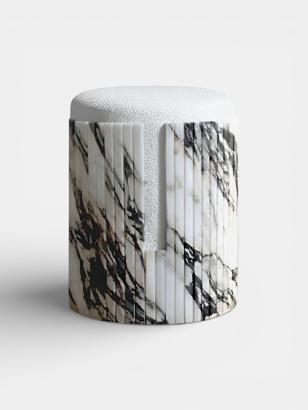 Calacatta Viola Marble Dolce Stool