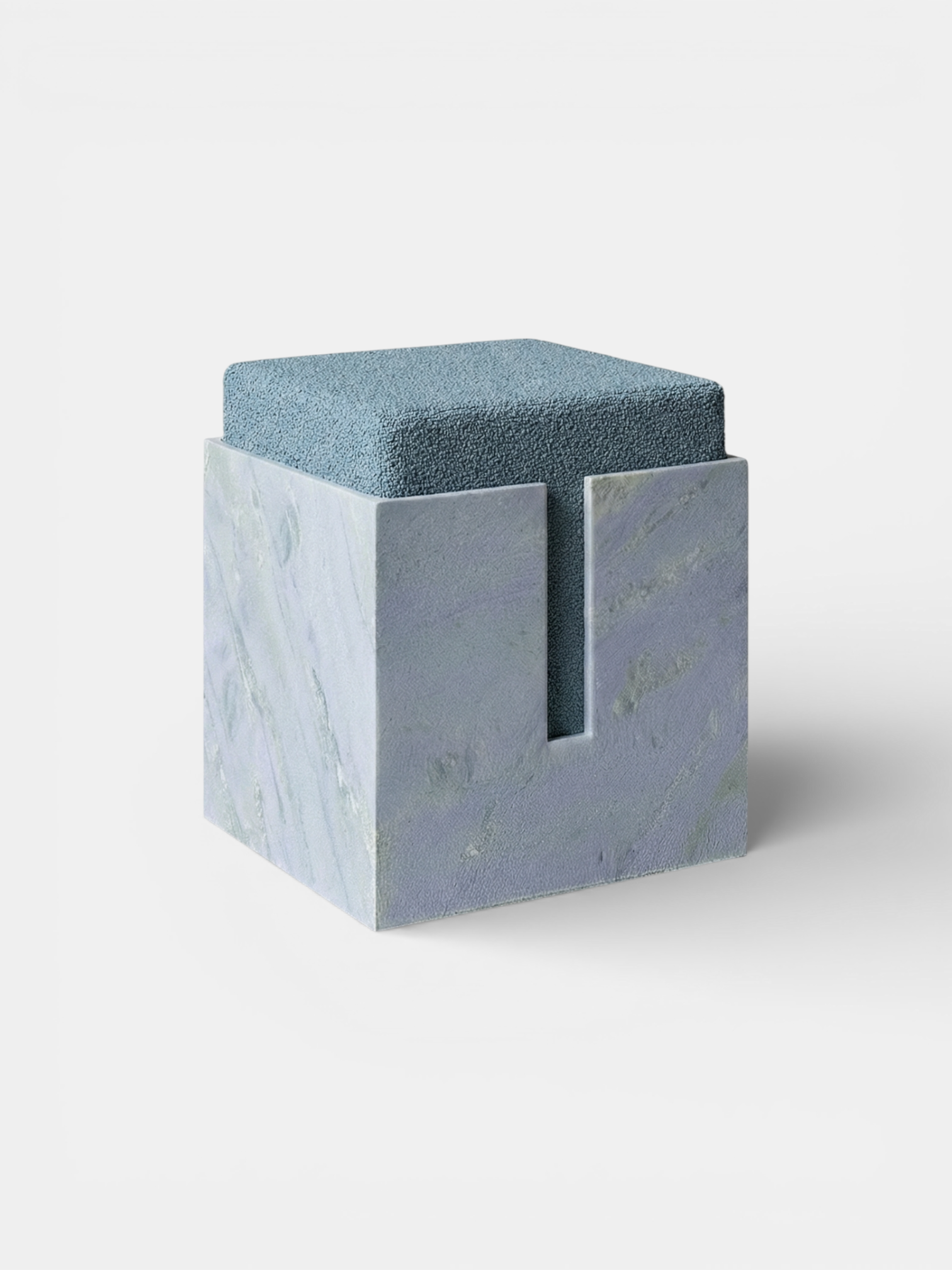 Gabi Blue Sky Marble Stool