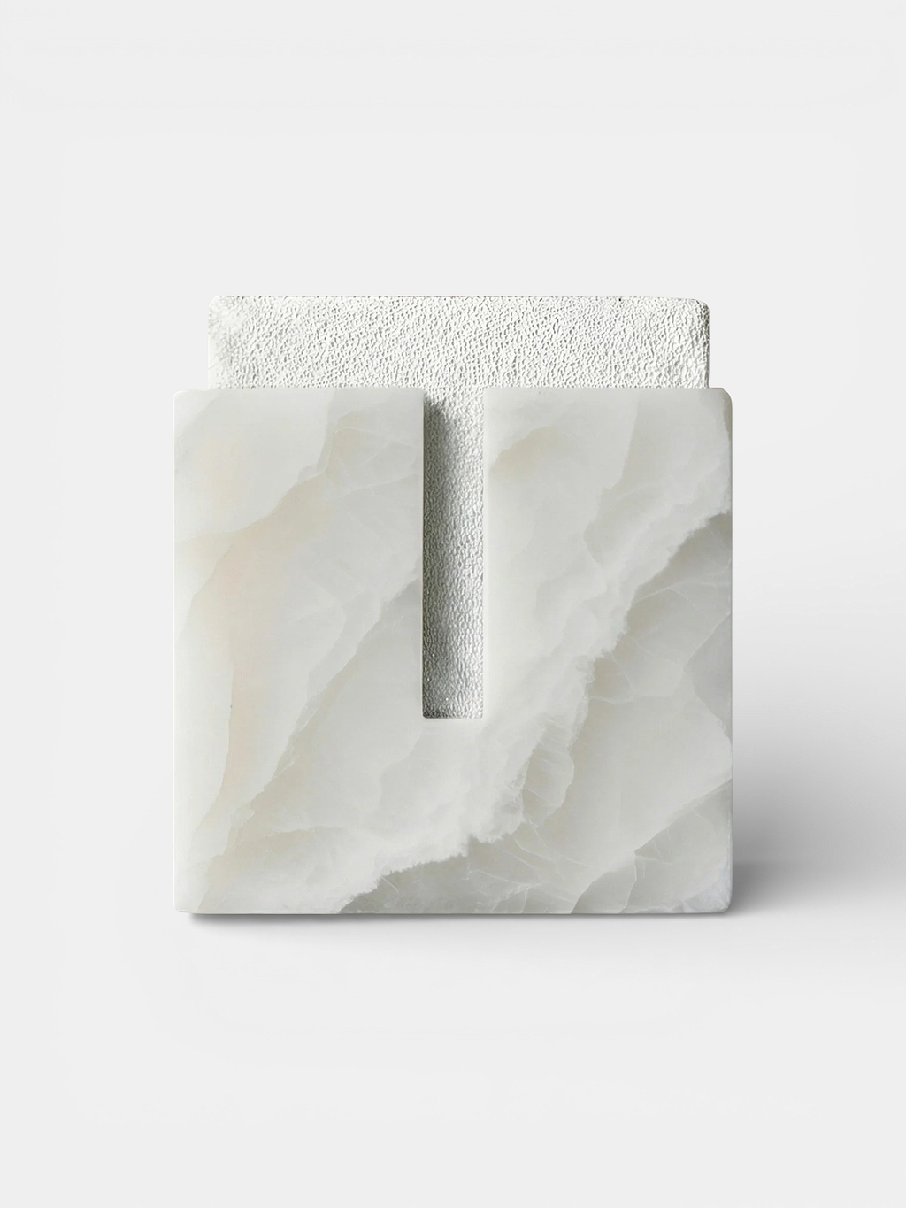 Gabi White Onyx Stool