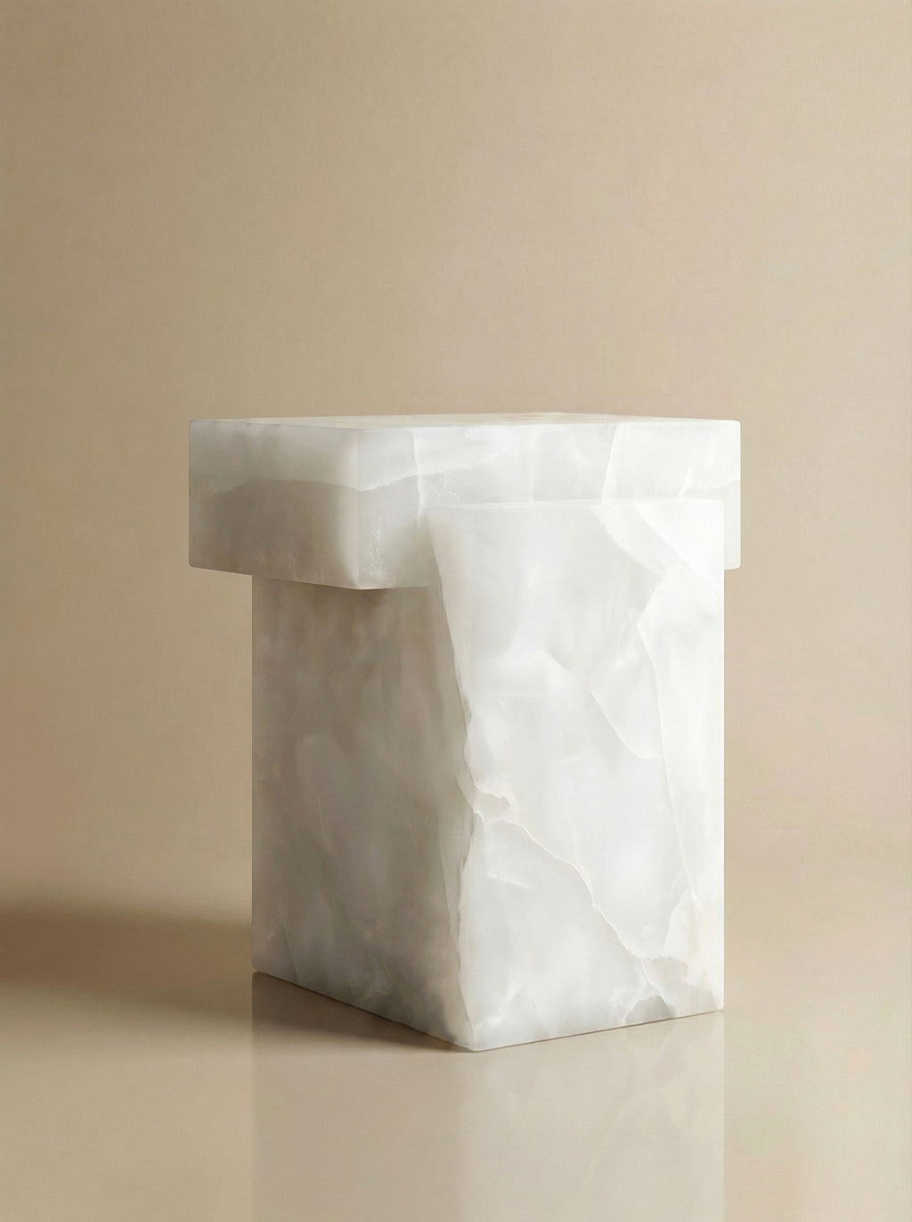 Gaia White Onyx Table