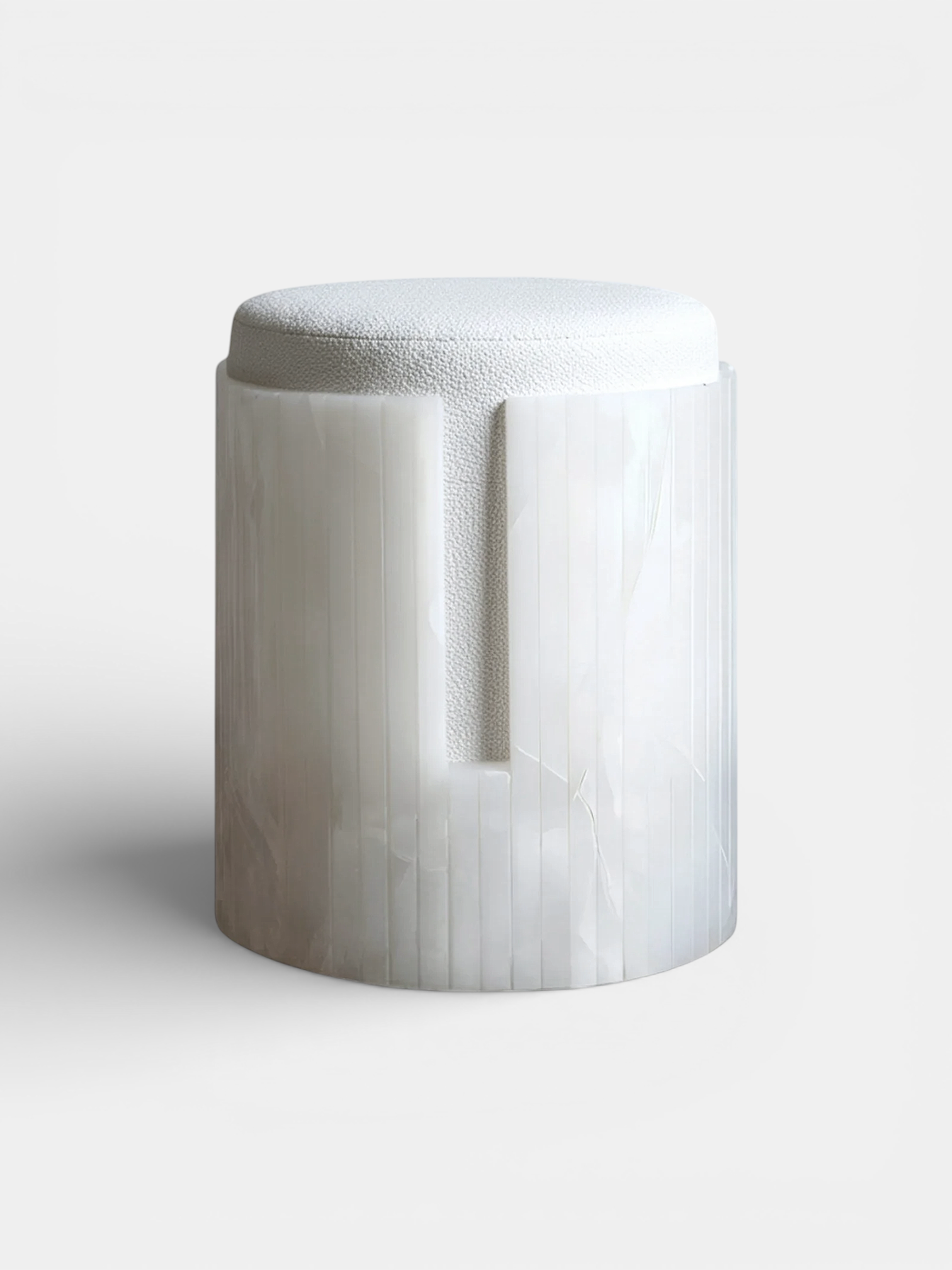 White Onyx Dolce Stool