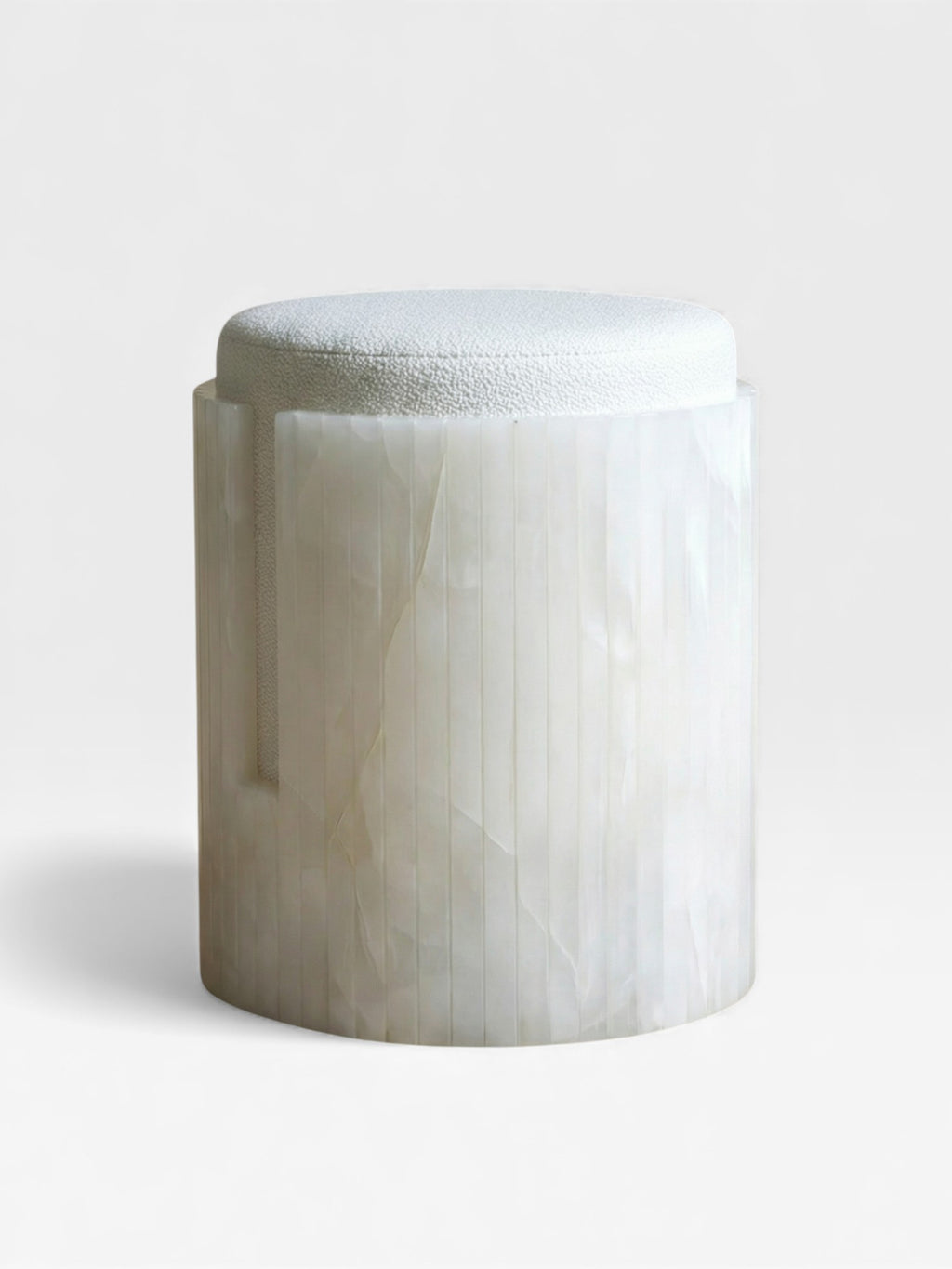 White Onyx Dolce Stool
