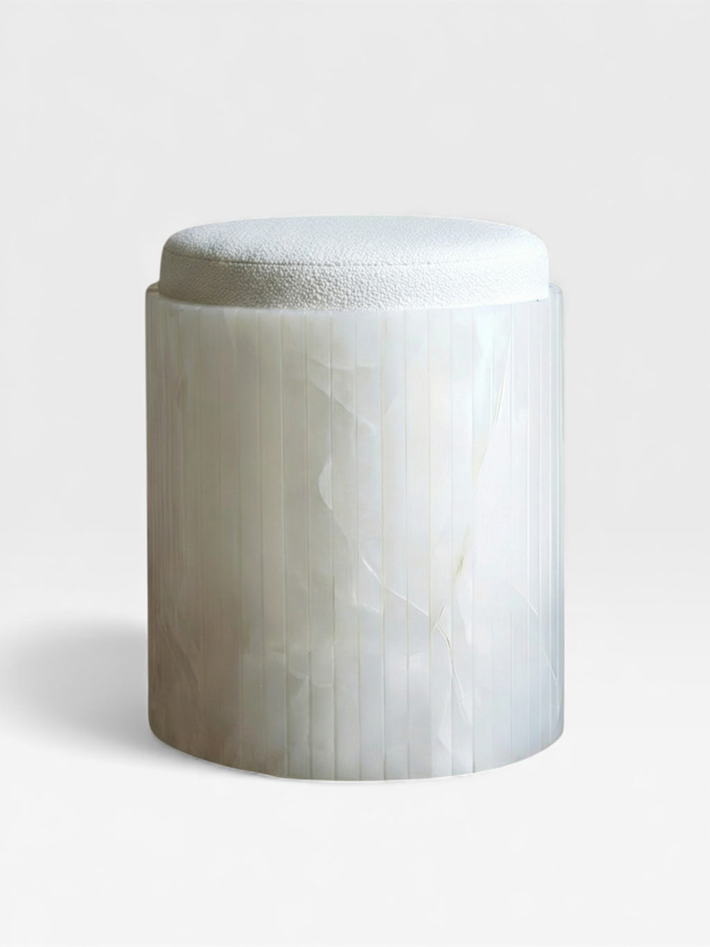 White Onyx Dolce Stool