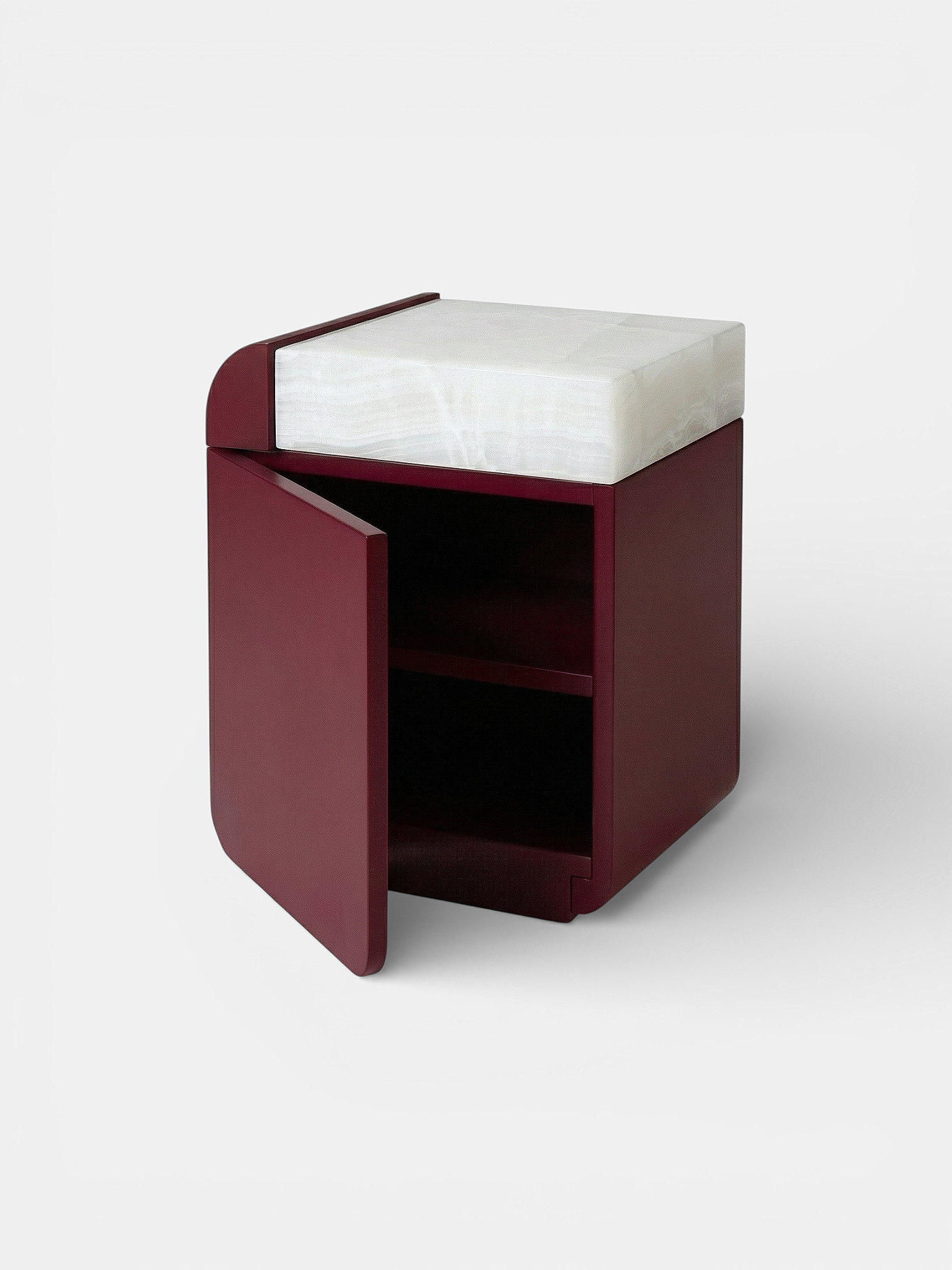 Amo Bordeaux Storage Table