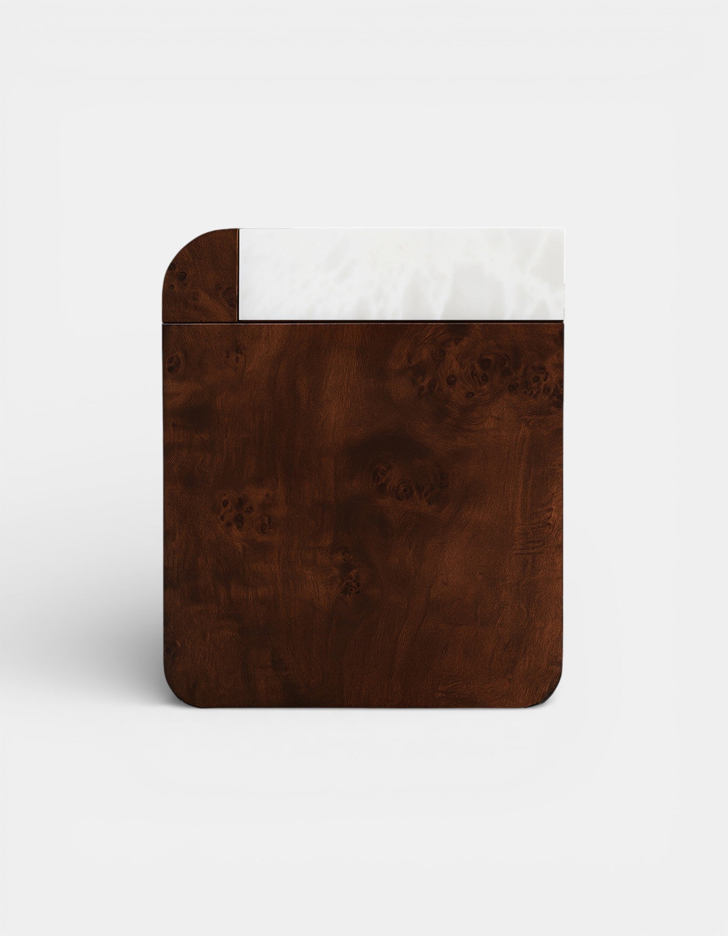 Amo Dark Radica and White Onyx Storage Table