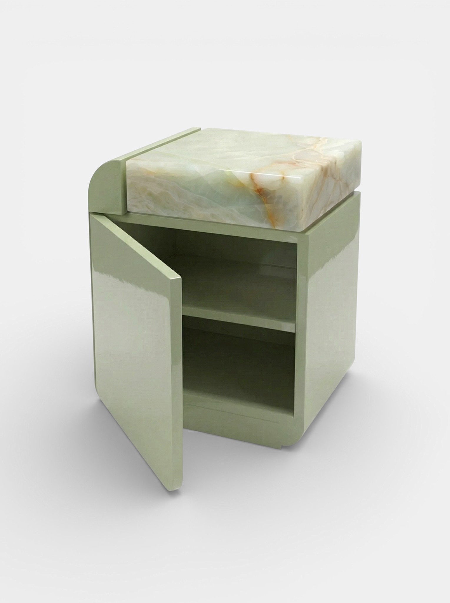 Amo Green Storage Table