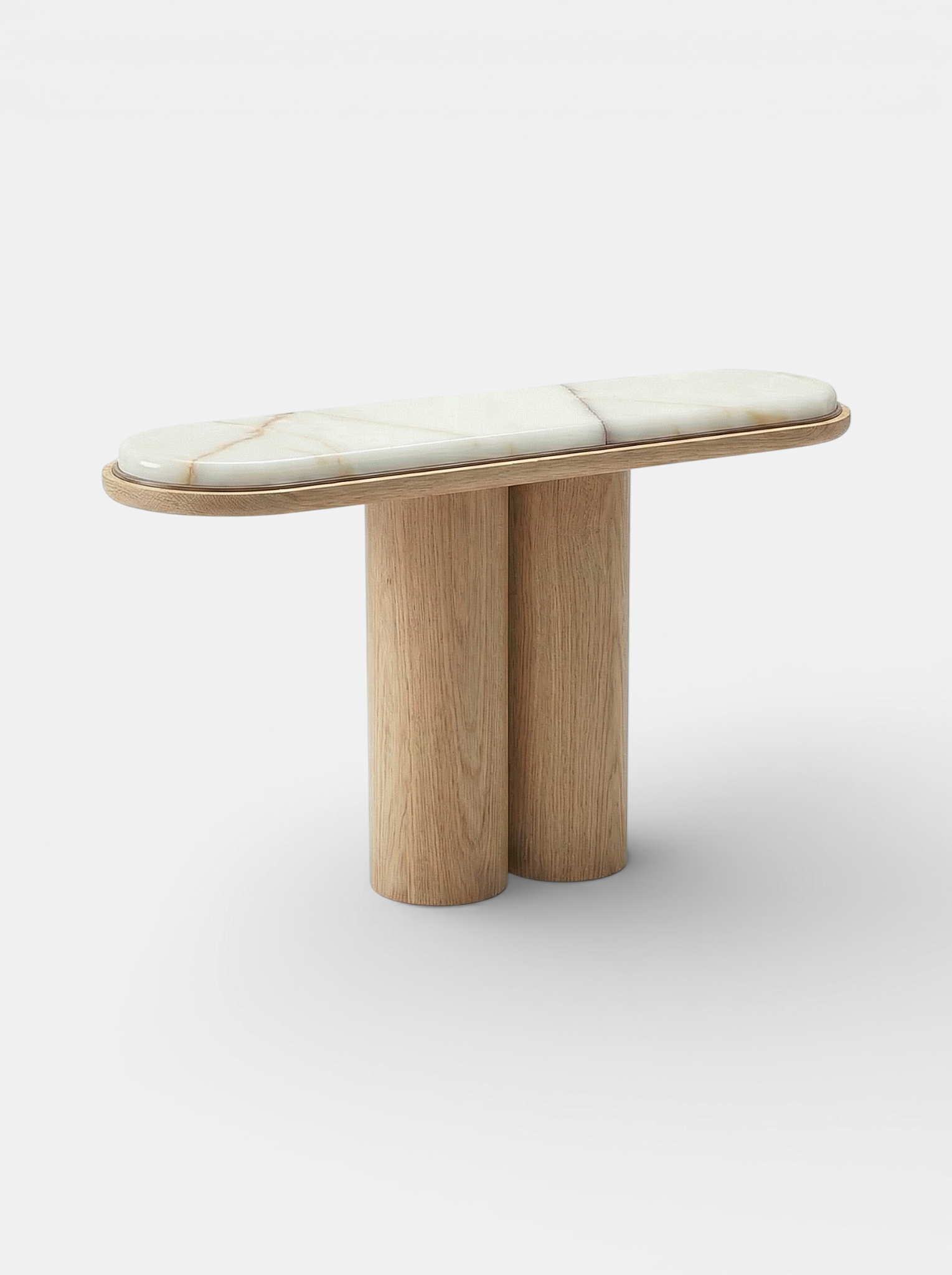 Ida Oak And Onyx Console