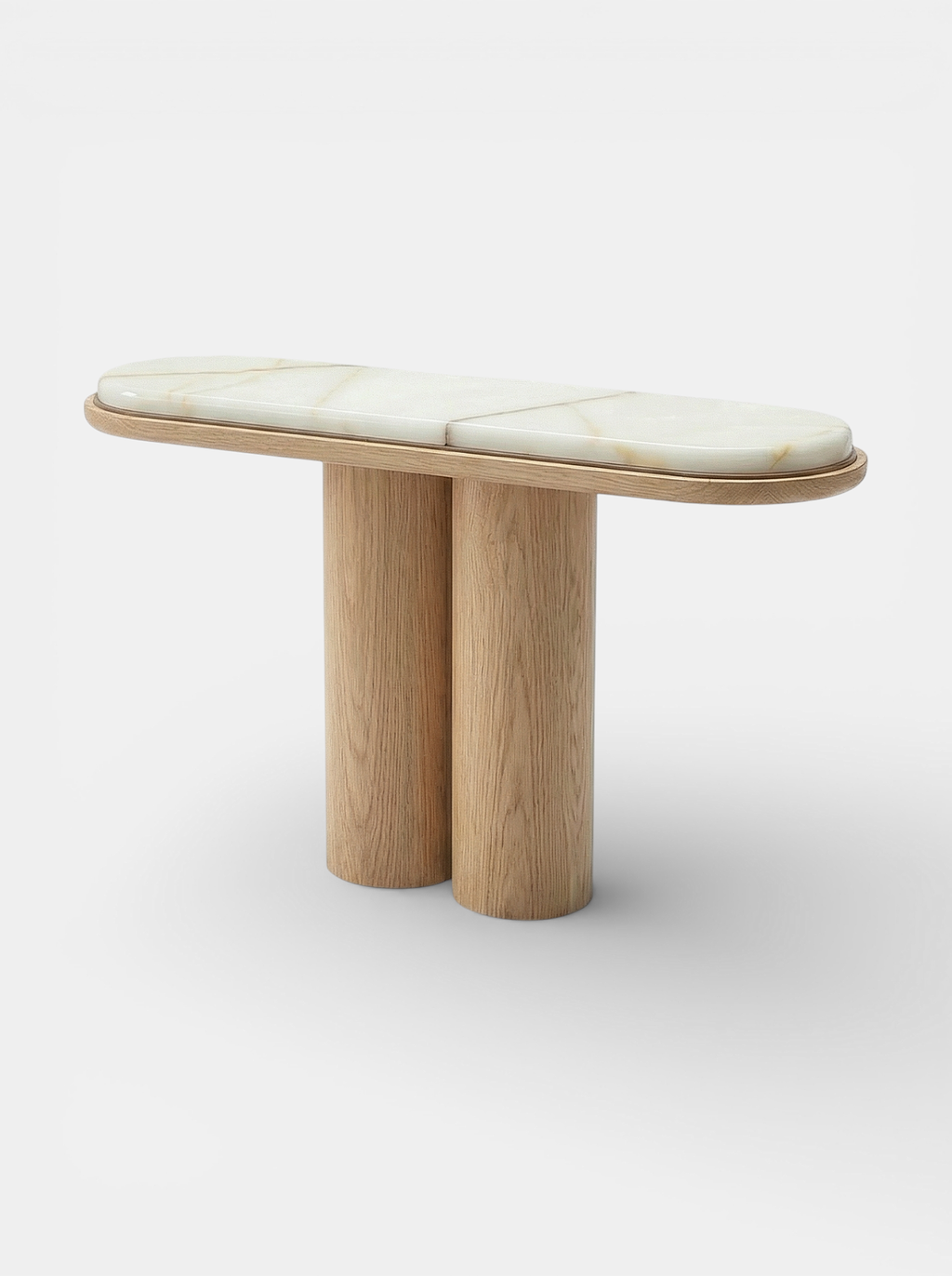Ida Oak And Onyx Console