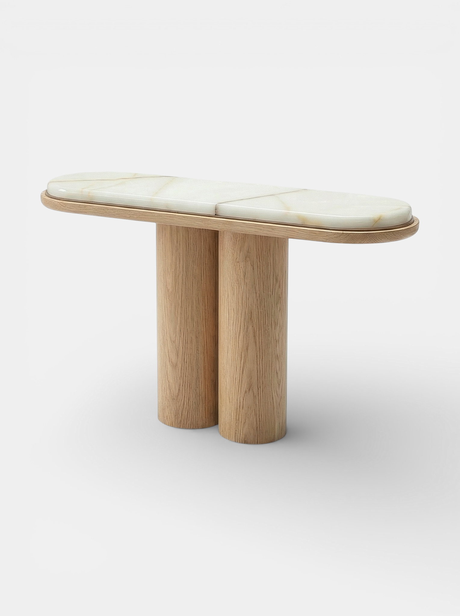 Ida Oak And Onyx Console